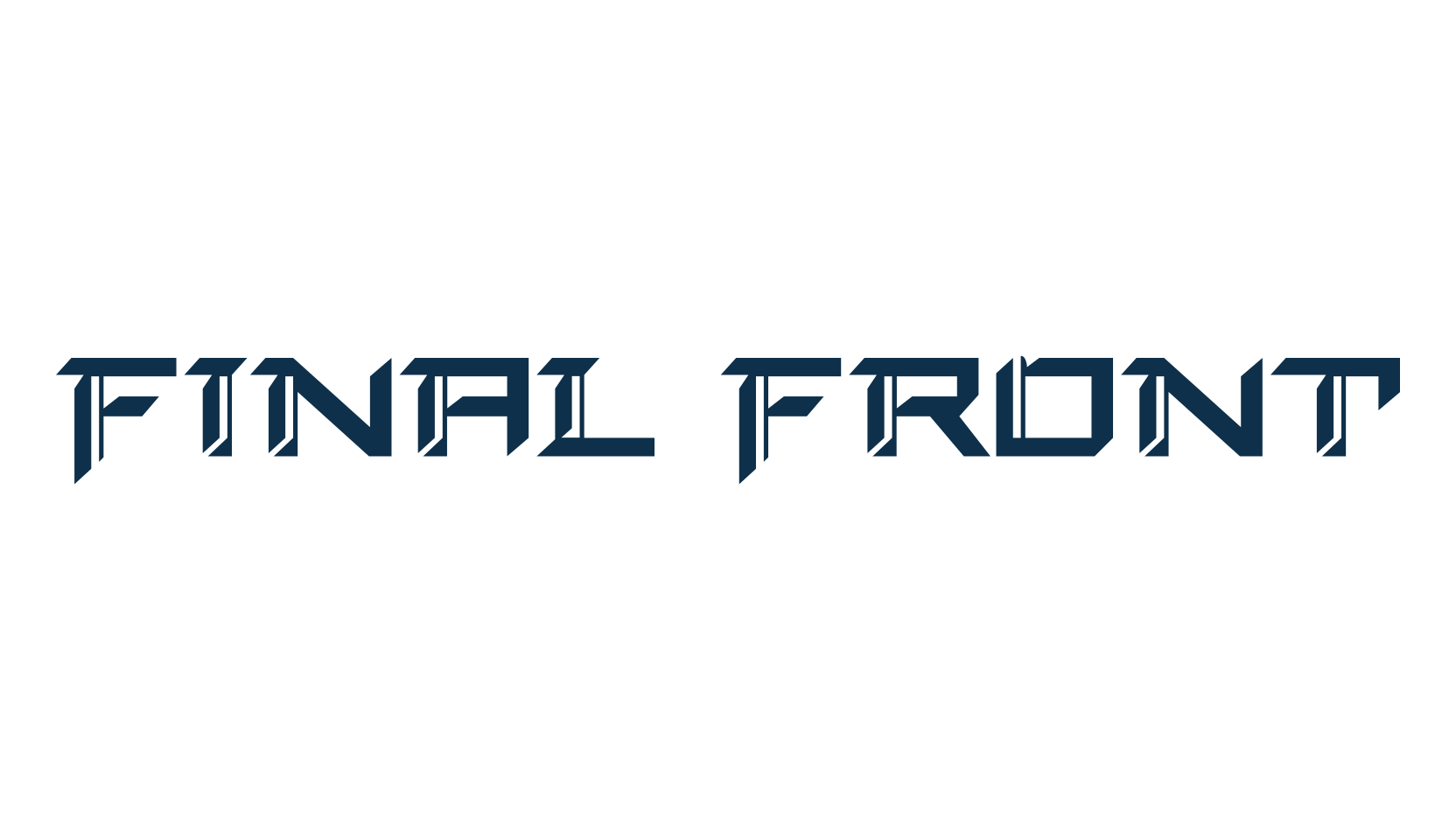 Final Front, modern font preview