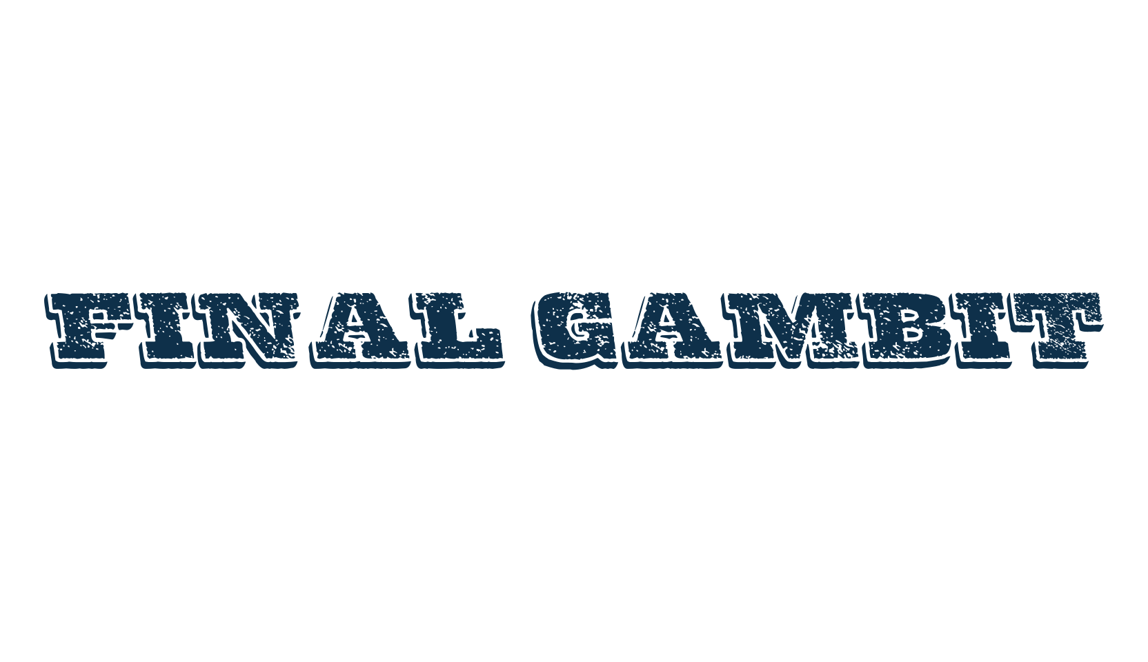 Final Gambit, western font preview
