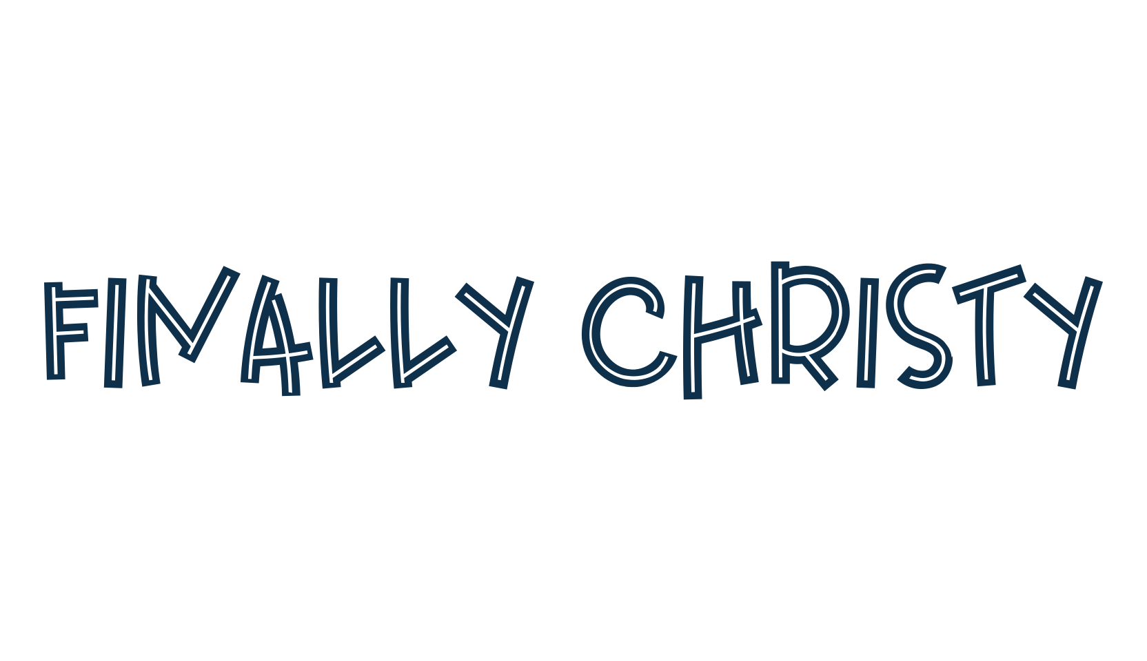 Finally Christy, fancy cartoon decorative font preview