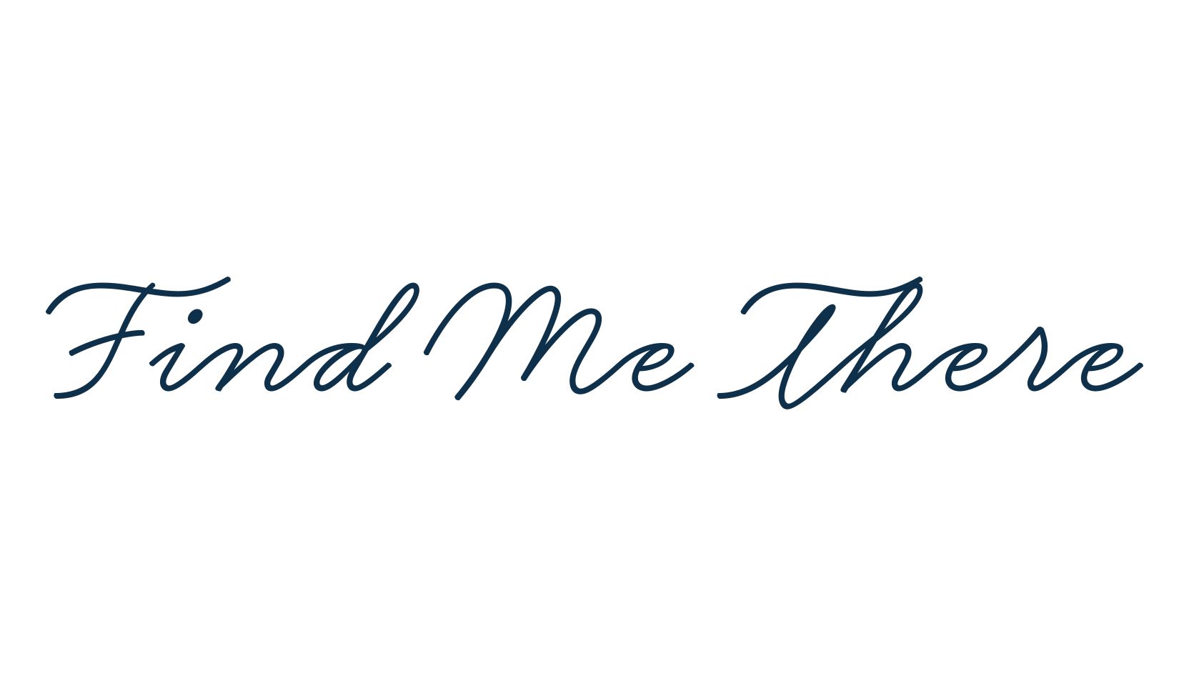 Find Me There, handwriting font preview