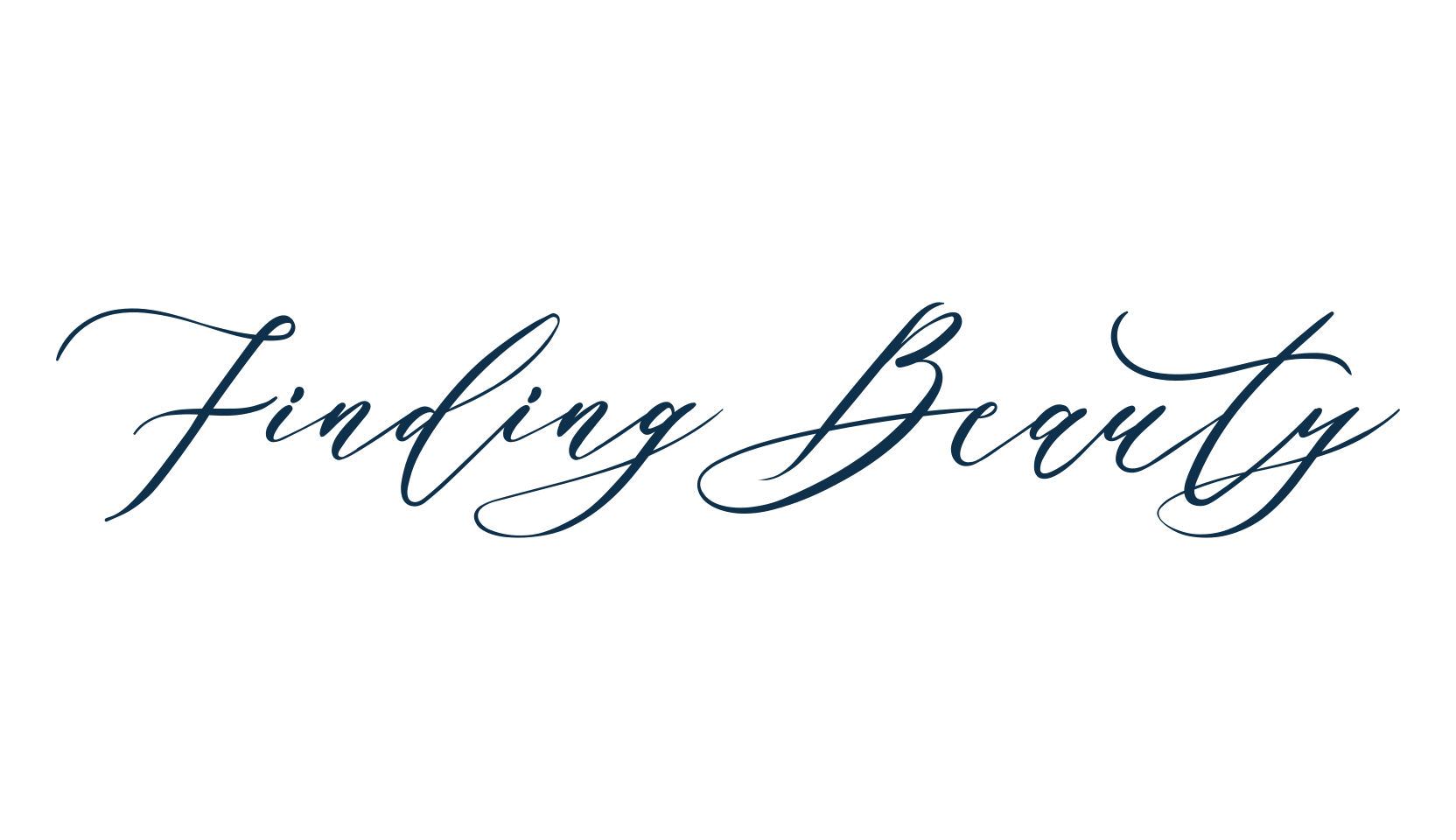 Finding Beauty, script handwritten fancy decorative calligraphy font preview