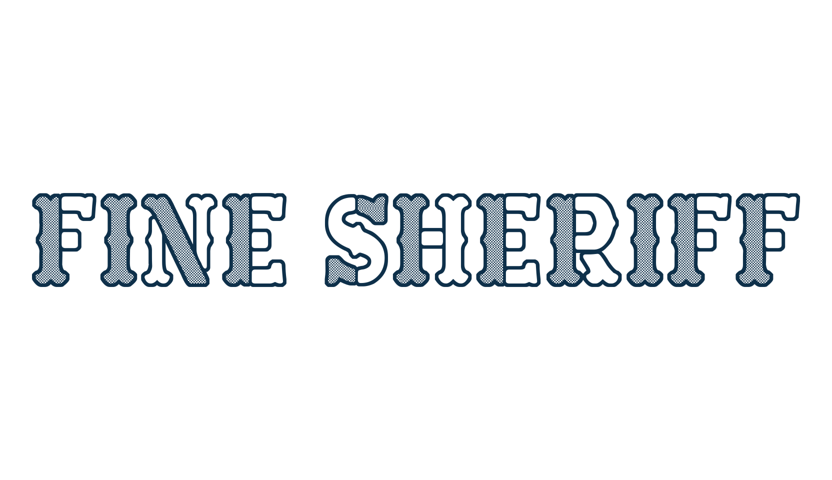 Fine Sheriff, western font preview