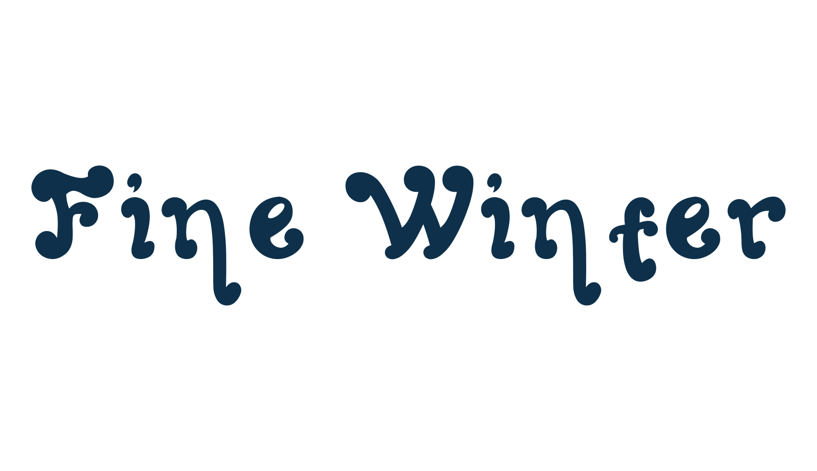 Fine Winter, various font preview