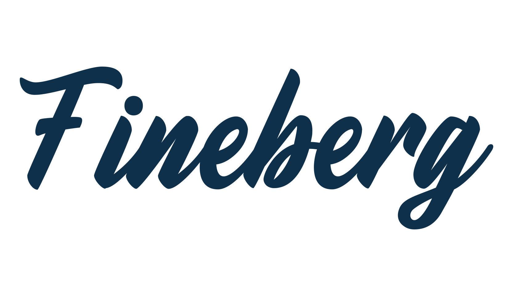 Fineberg, calligraphy font preview