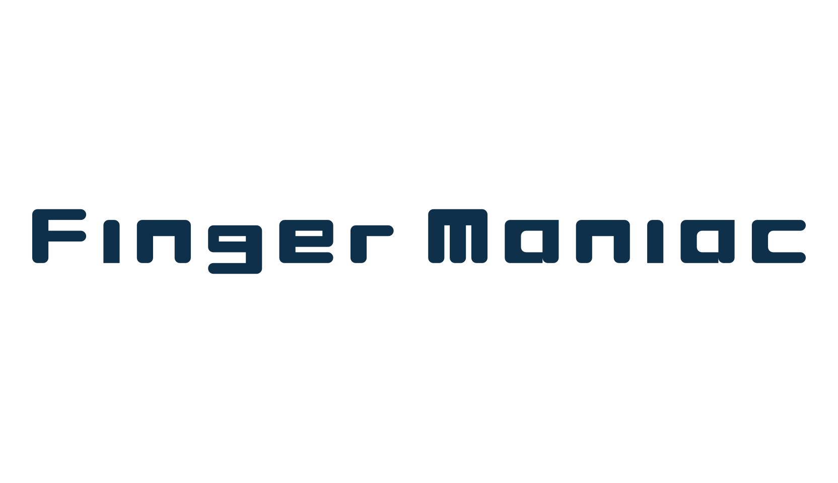 Finger Maniac, fancy various techno sci-fi font preview
