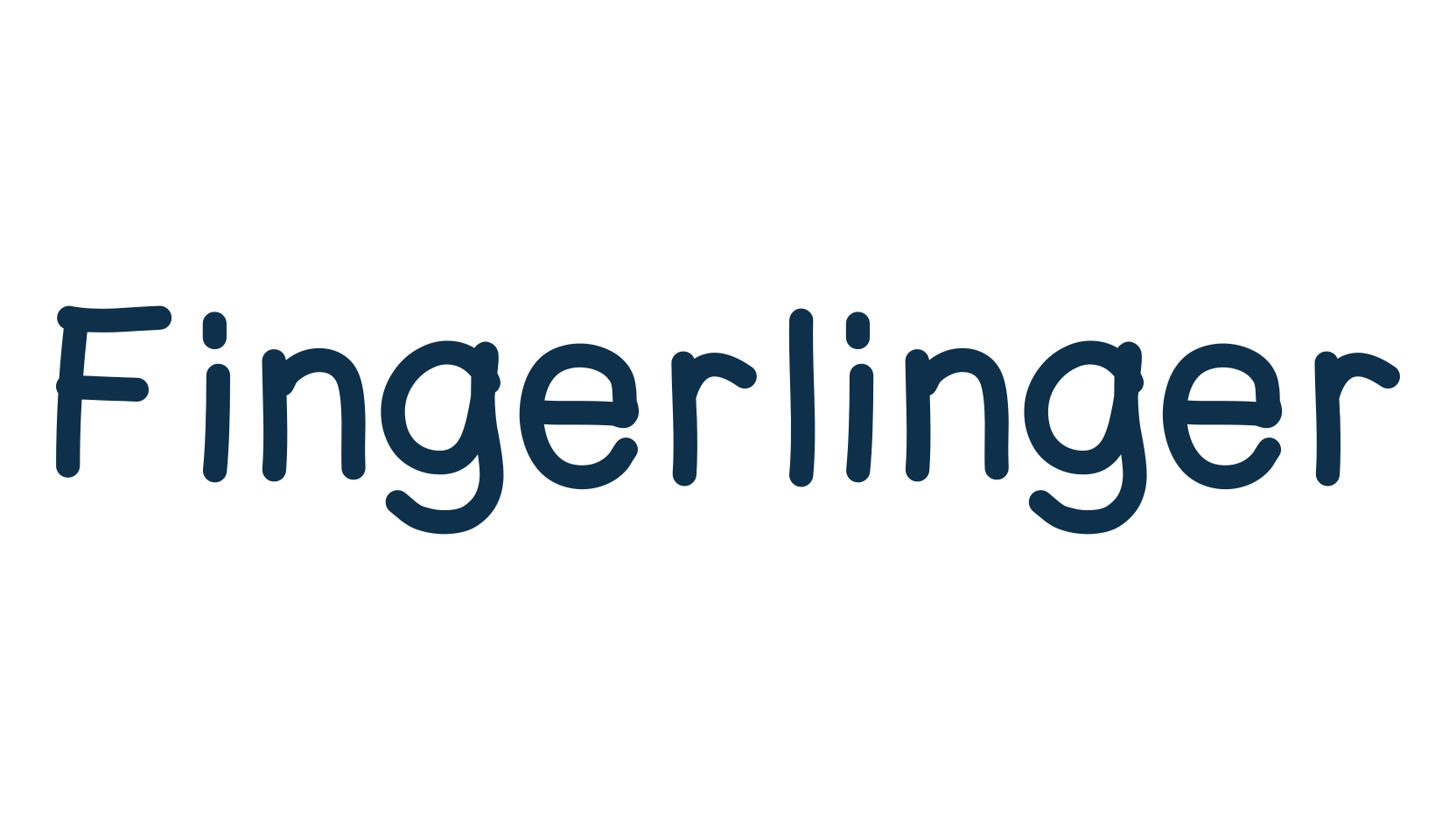 Fingerlinger, handwriting font preview