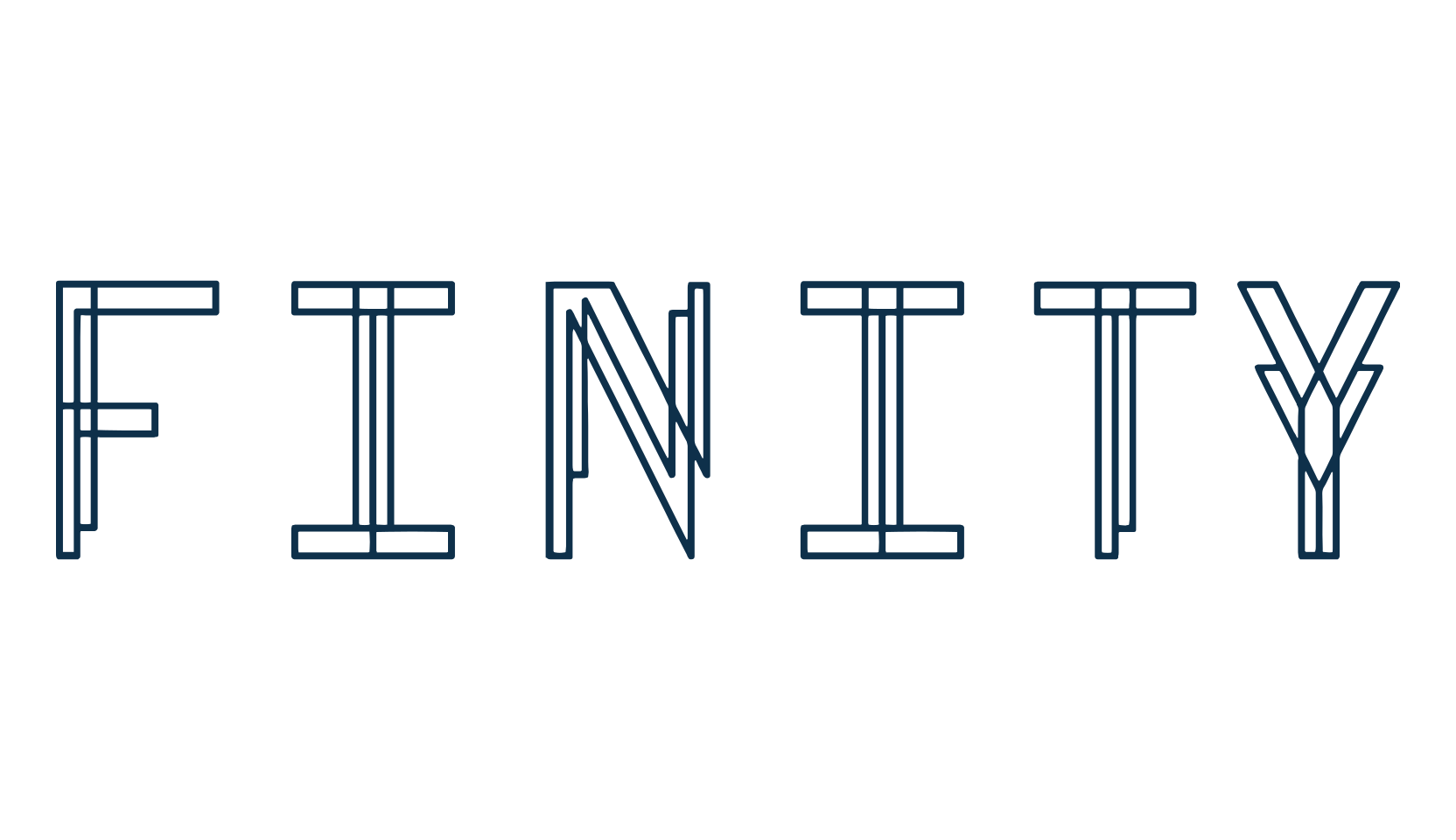 Finity, fancy various techno sci-fi font preview