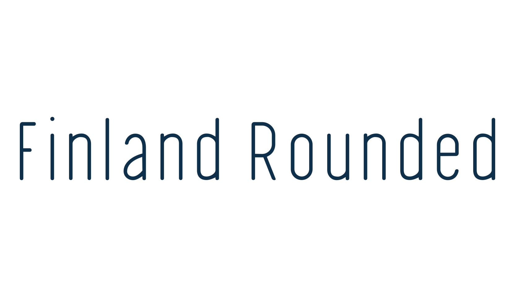 Finland Rounded, basic sans serif font preview