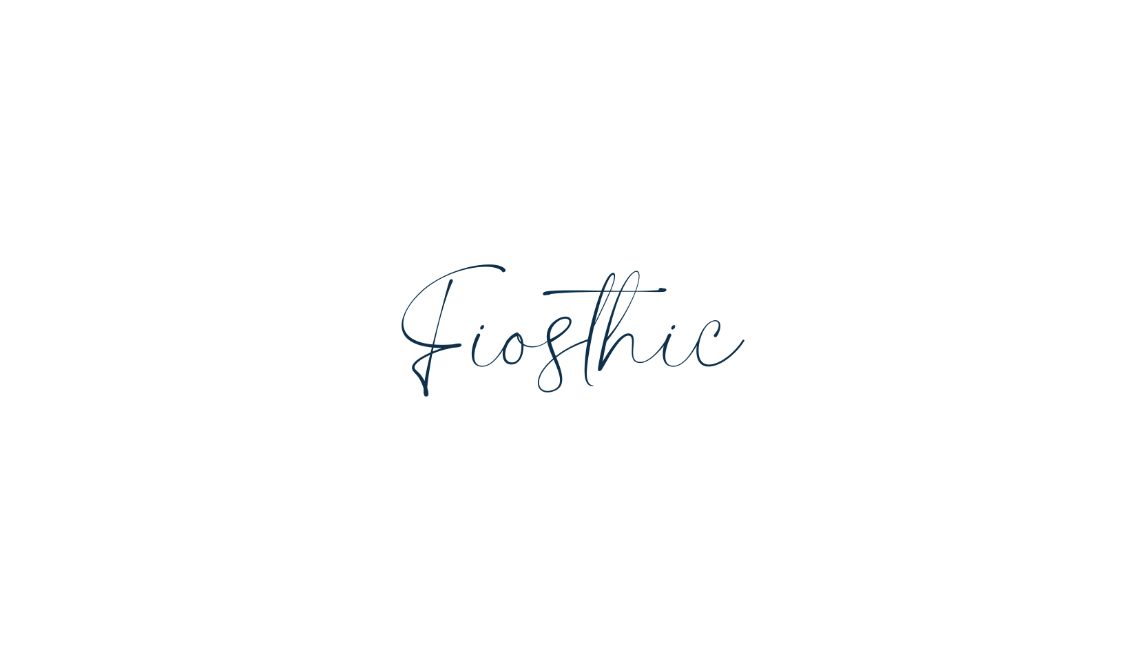 Fiosthic, script handwritten fancy decorative calligraphy font preview