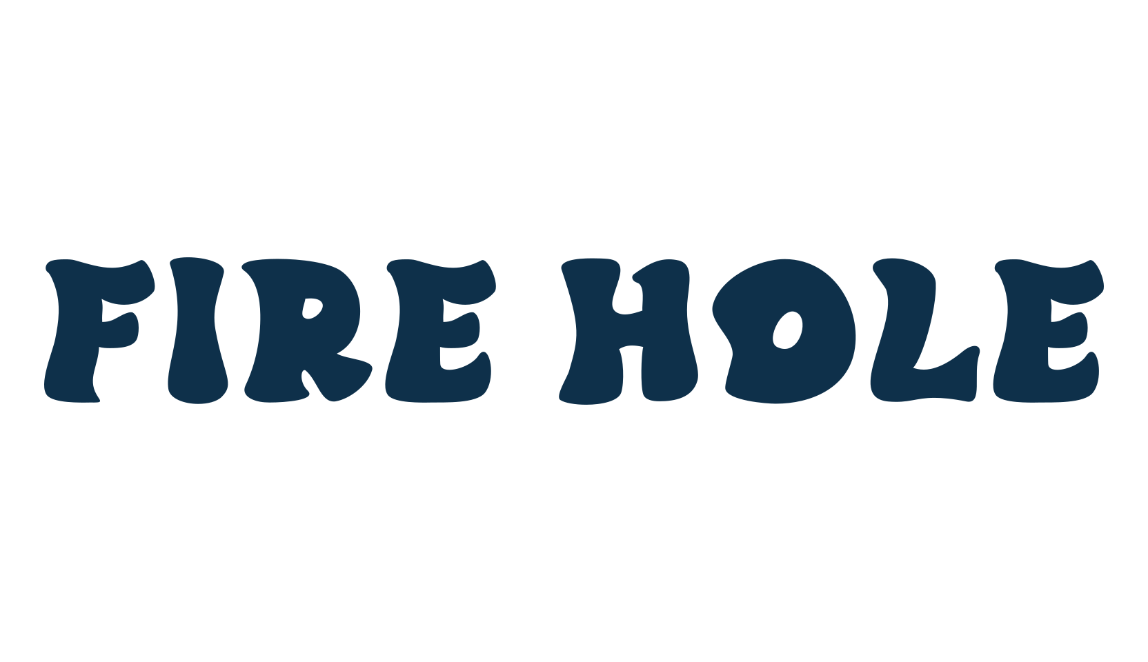 Fire Hole, groovy font preview