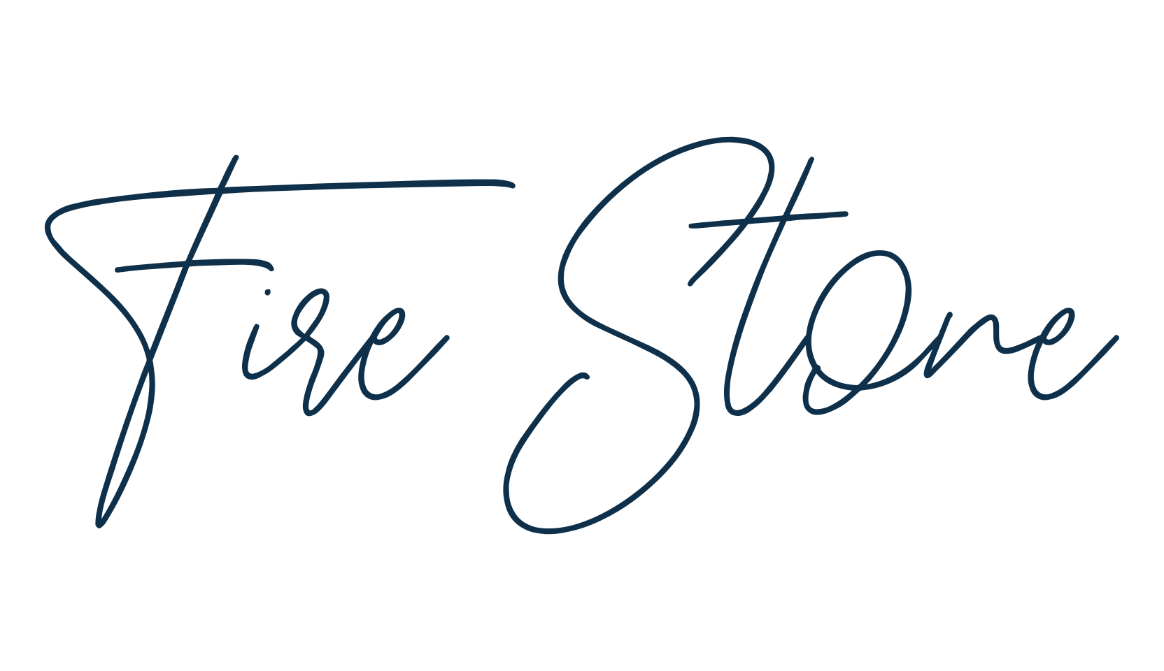 Fire Stone, handwriting font preview