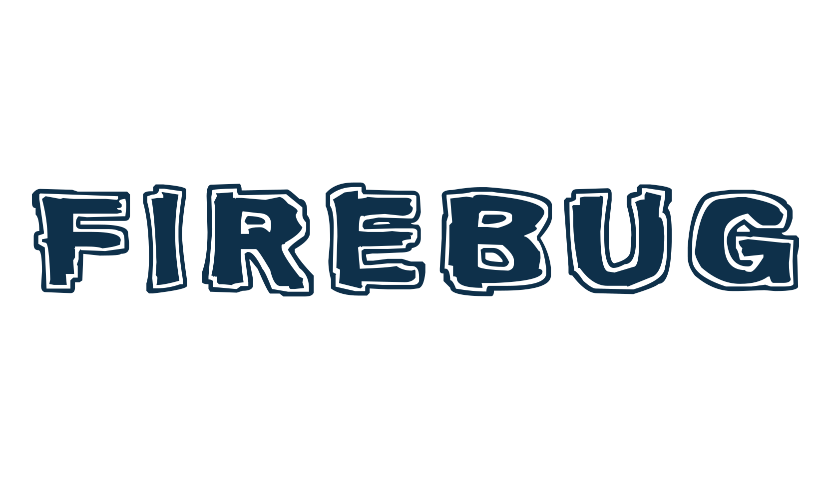 Firebug, fancy eroded decorative font preview