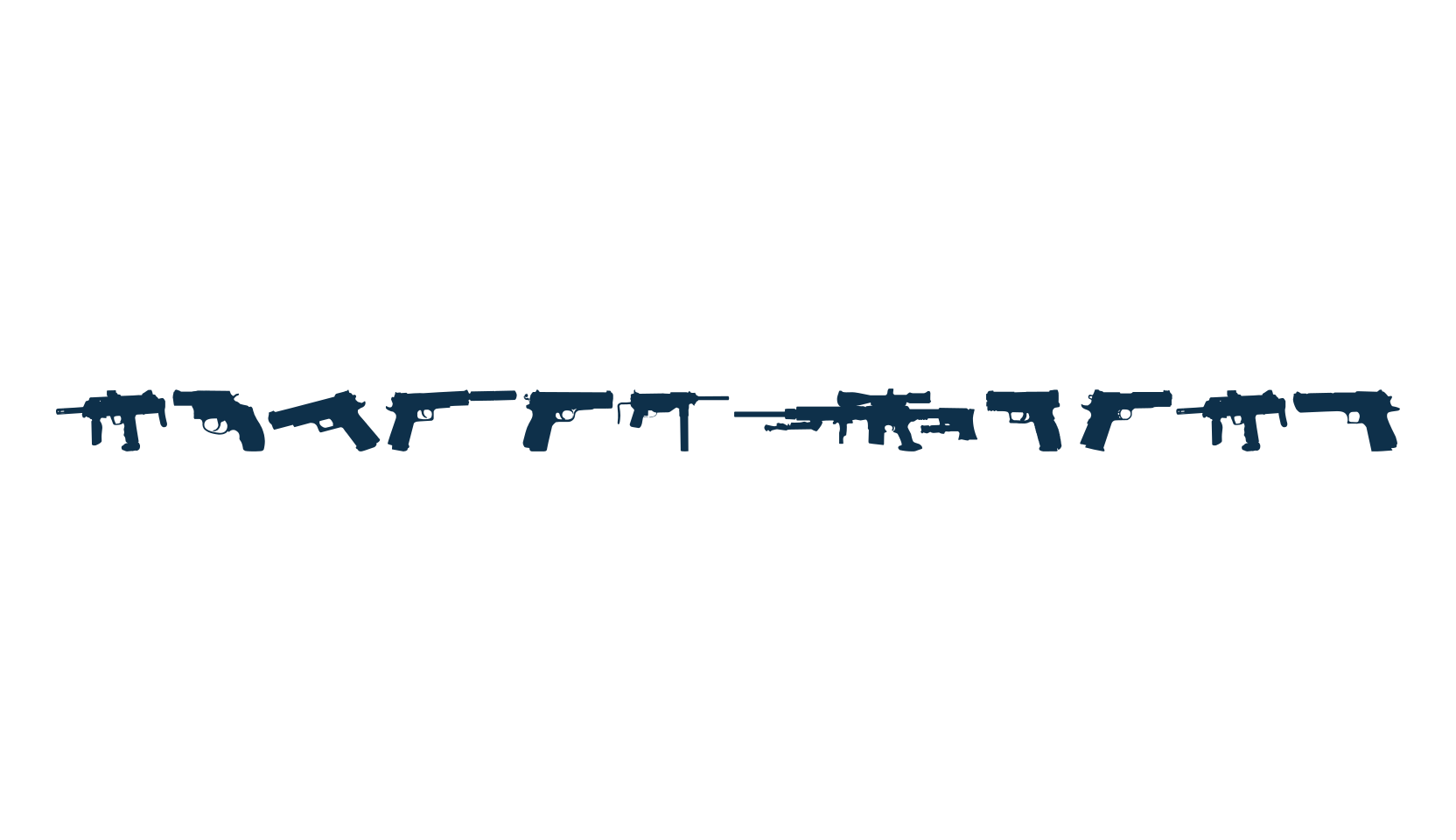 Fireguns TFB, fancy decorative font preview