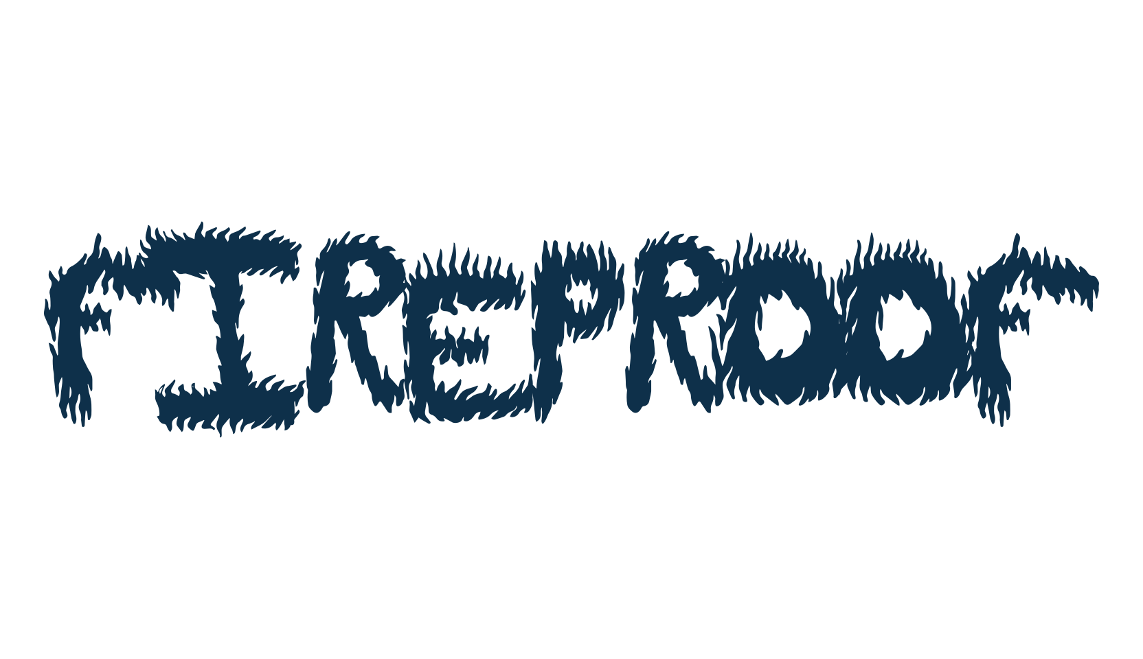 FireProof, fancy fire, ice decorative font preview