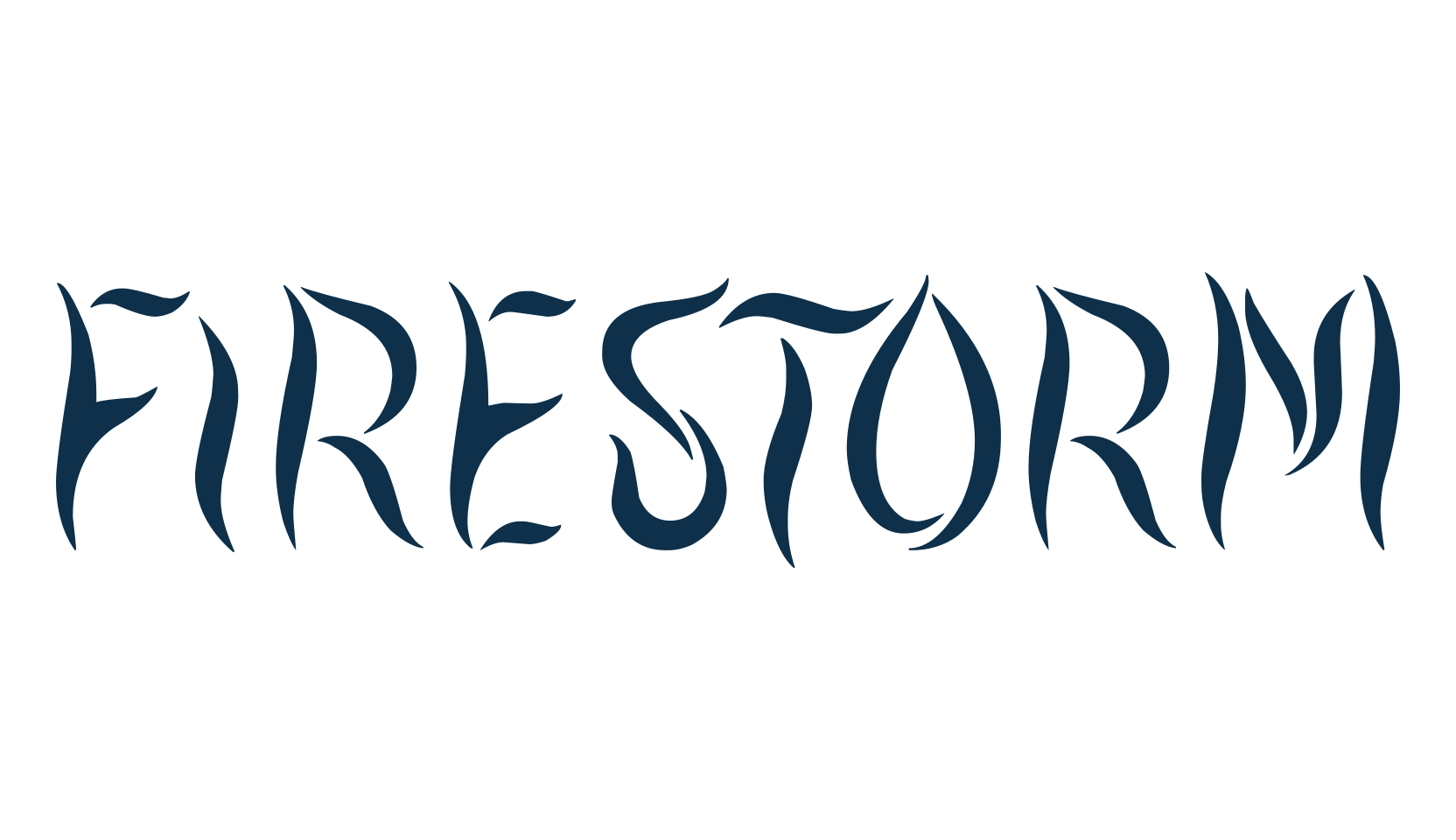 Firestorm, fire, ice font preview