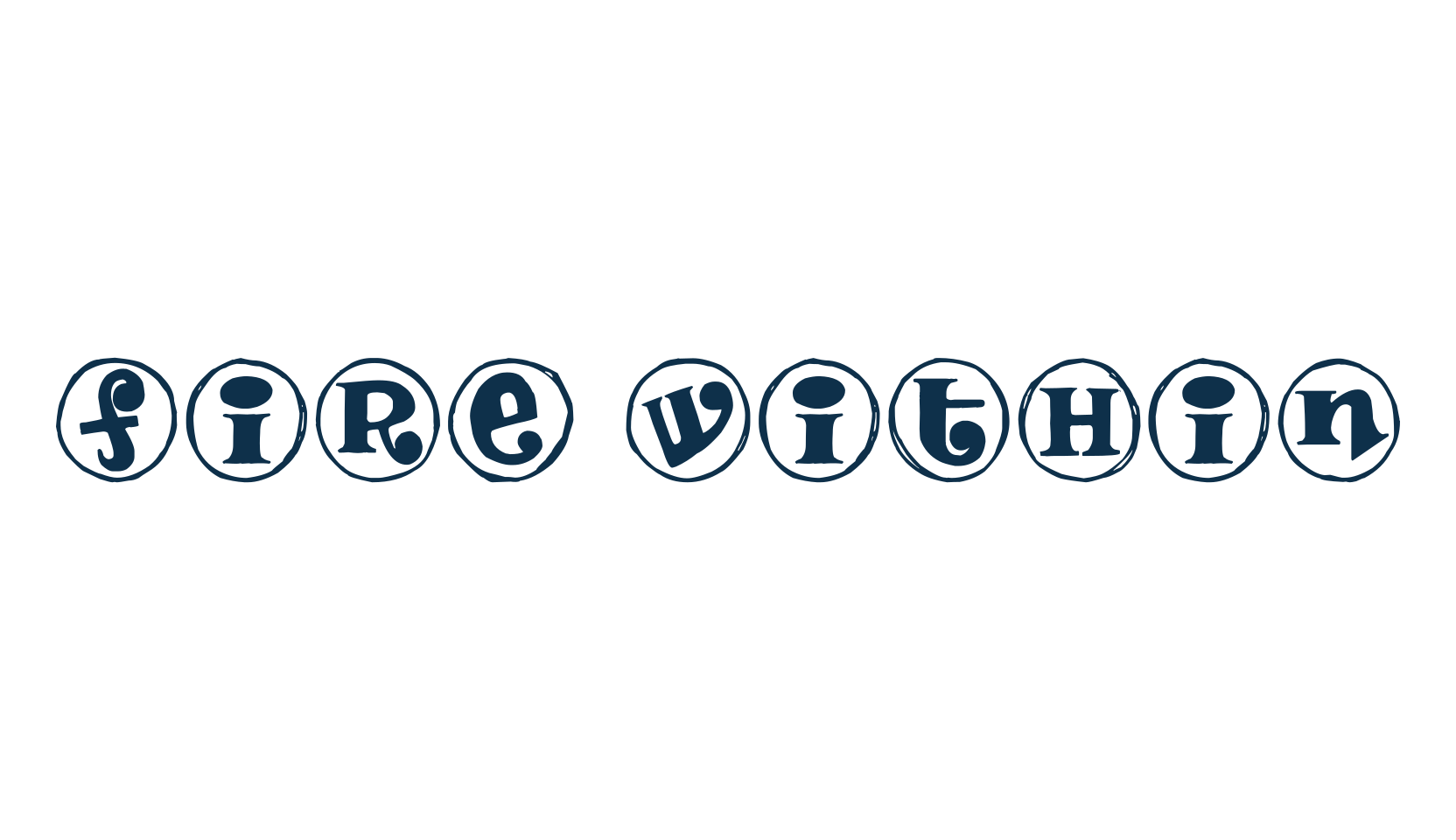 Fire Within, fancy decorative font preview
