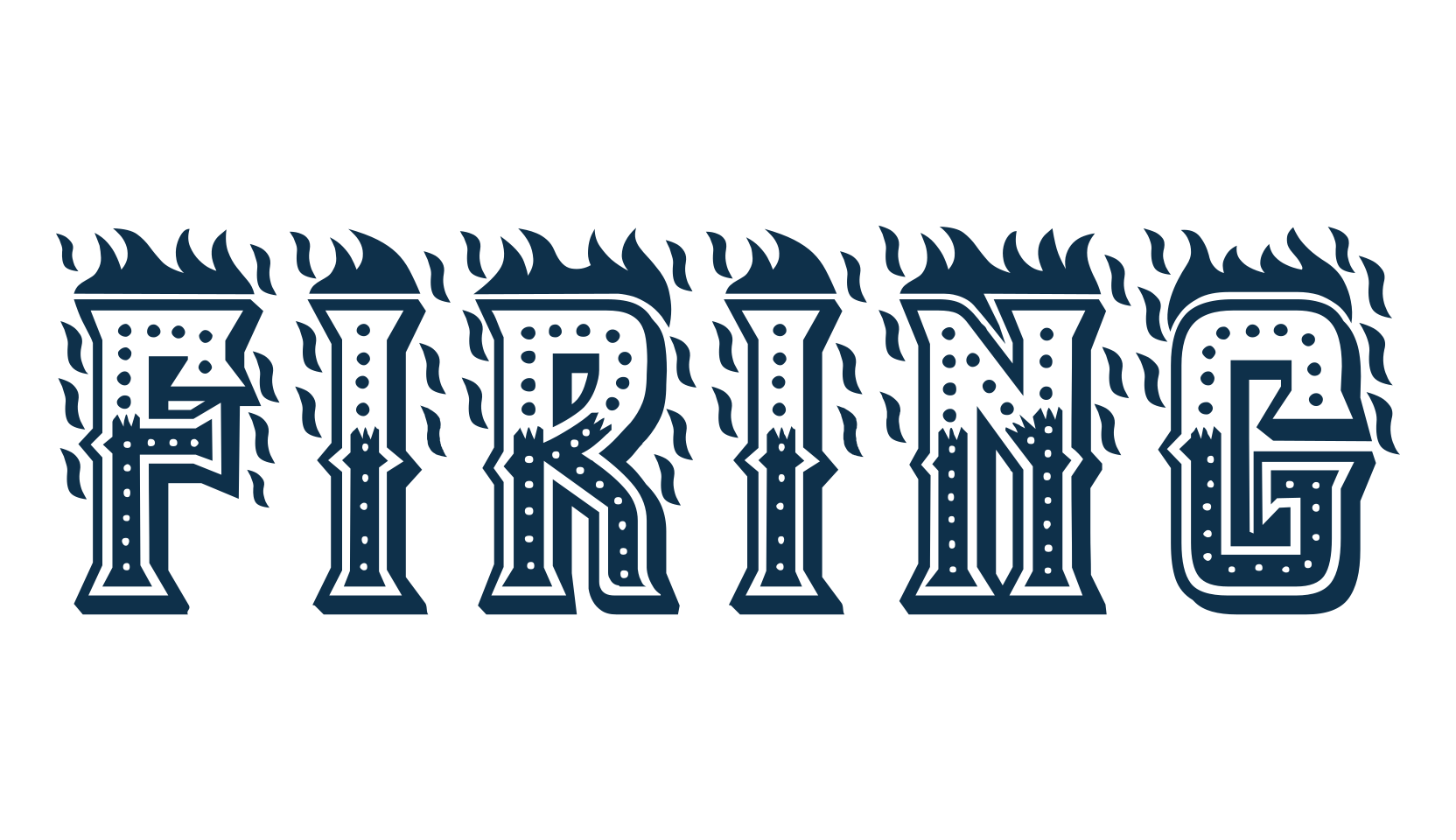 Firing, fancy fire, ice decorative font preview