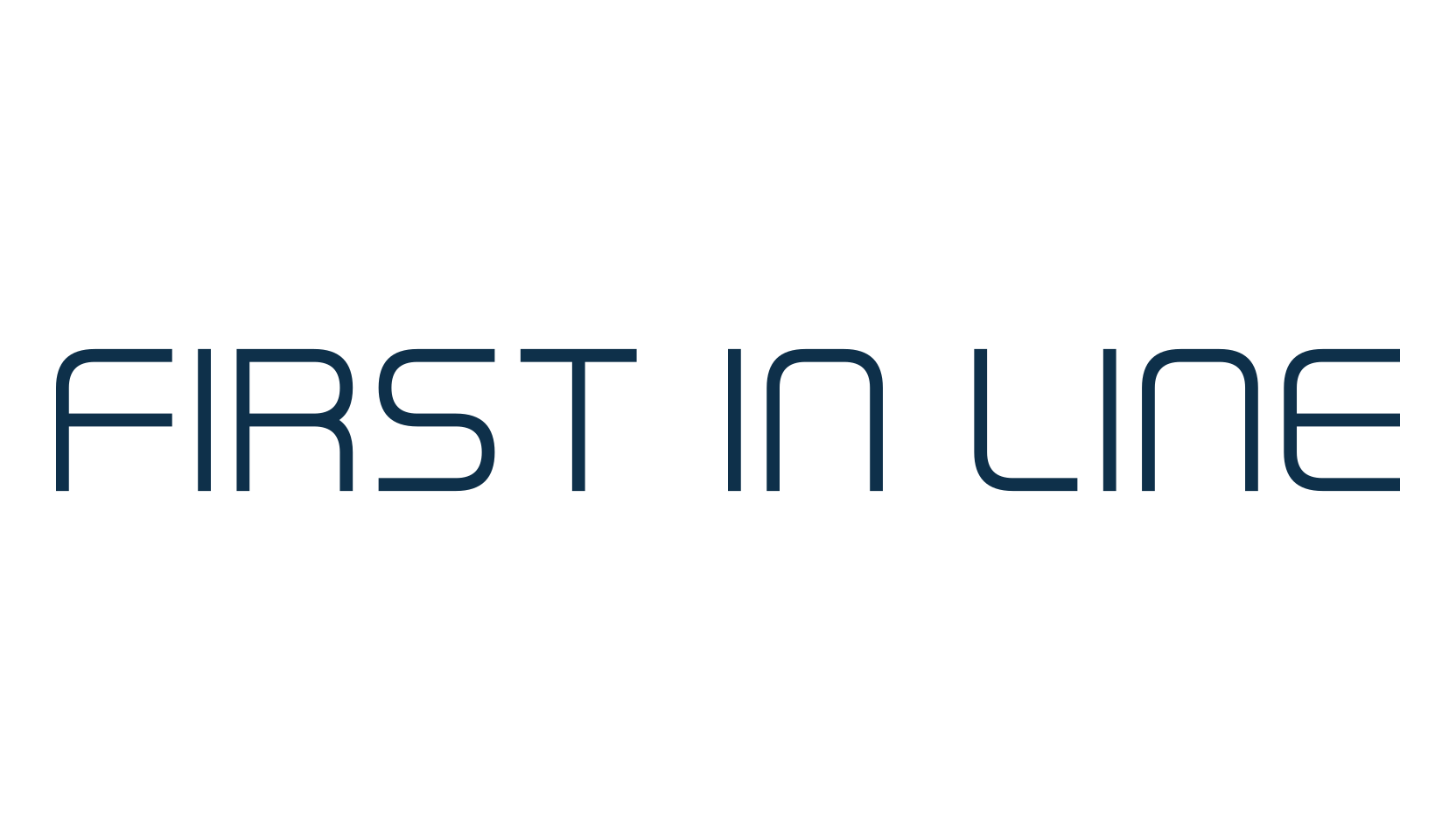 First In Line, techno sci-fi font preview