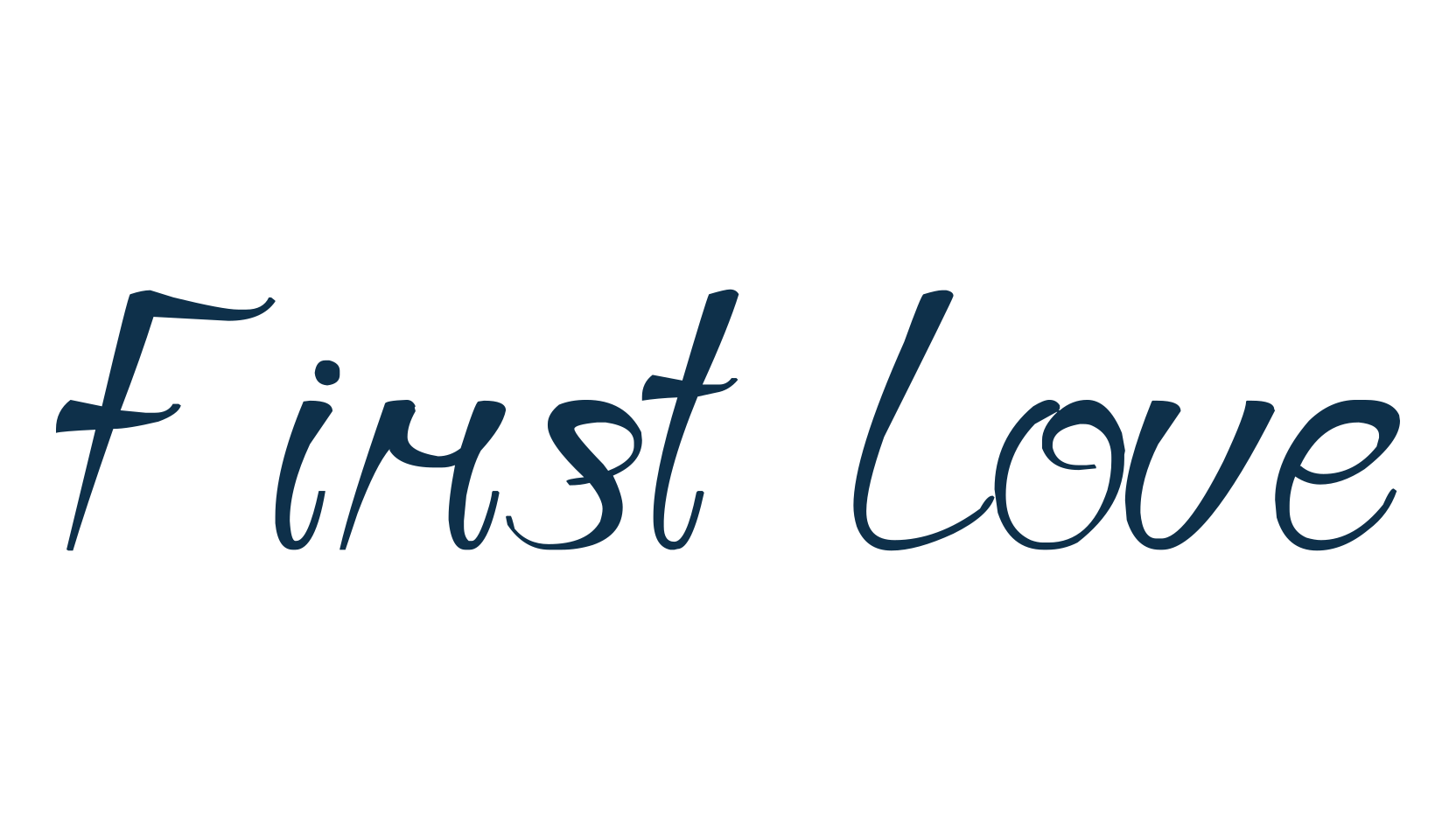 First Love (first-love), fancy decorative font preview