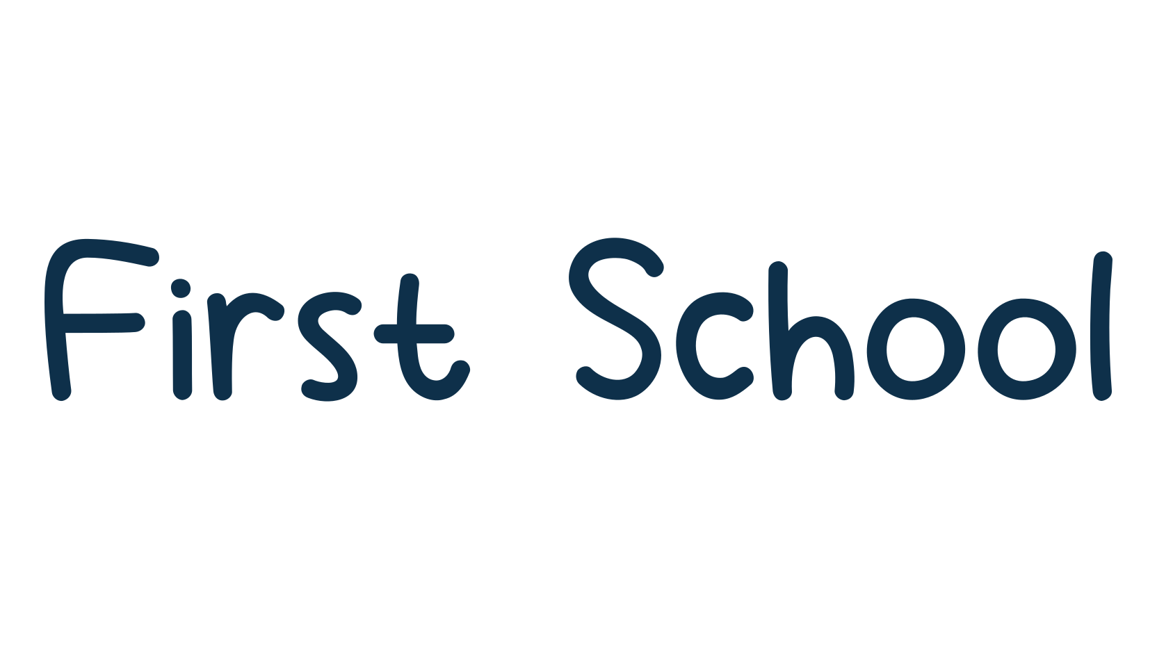 First School, script handwritten fancy decorative calligraphy font preview