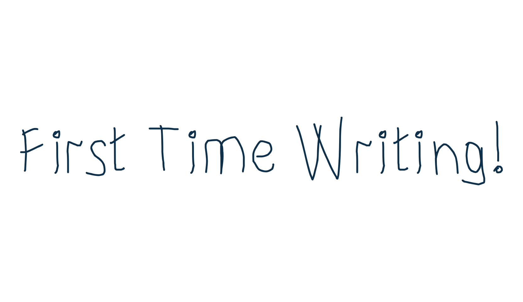 First Time Writing!, script school fancy decorative calligraphy font preview