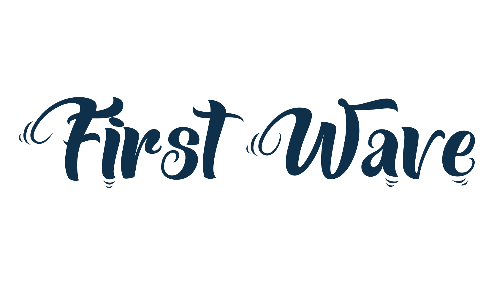 First Wave, fancy decorative font preview