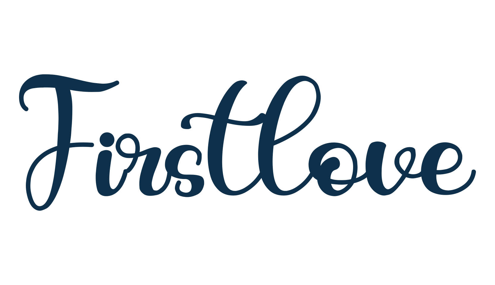 Firstlove (firstlove-2), calligraphy font preview