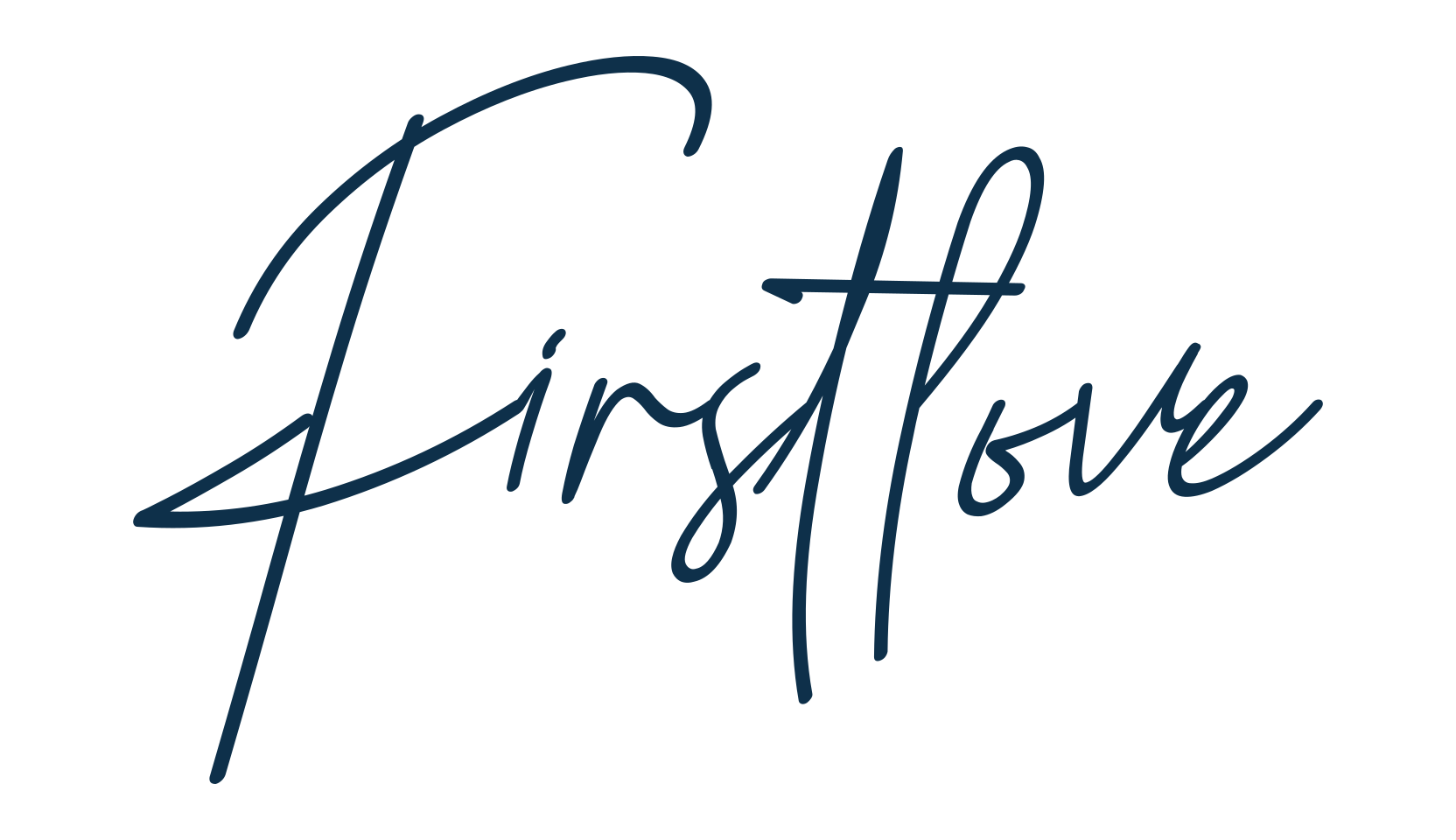 Firstlove, handwriting font preview