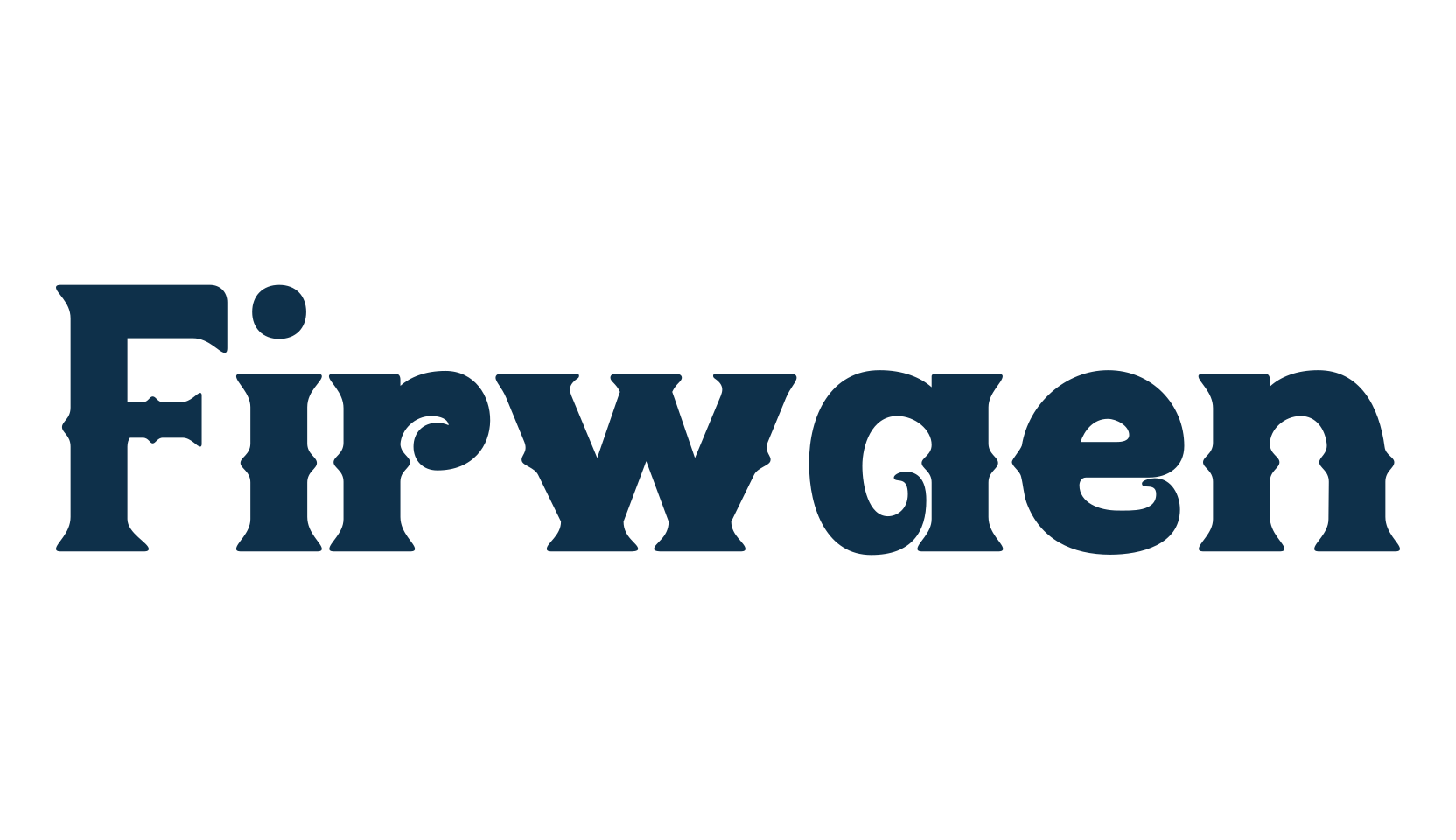 Firwaen, fancy decorative font preview