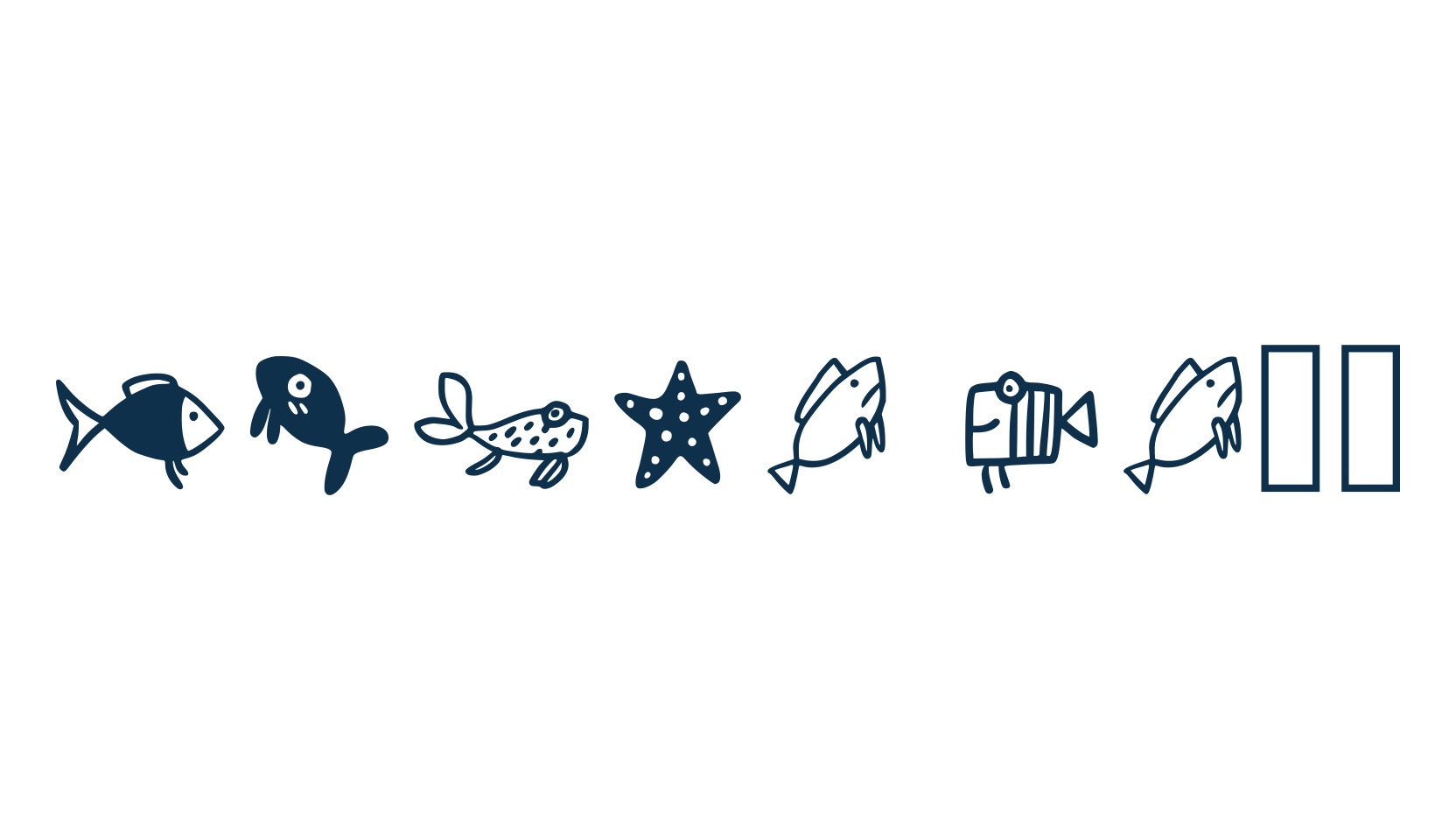 Fisch eh01, fancy decorative font preview