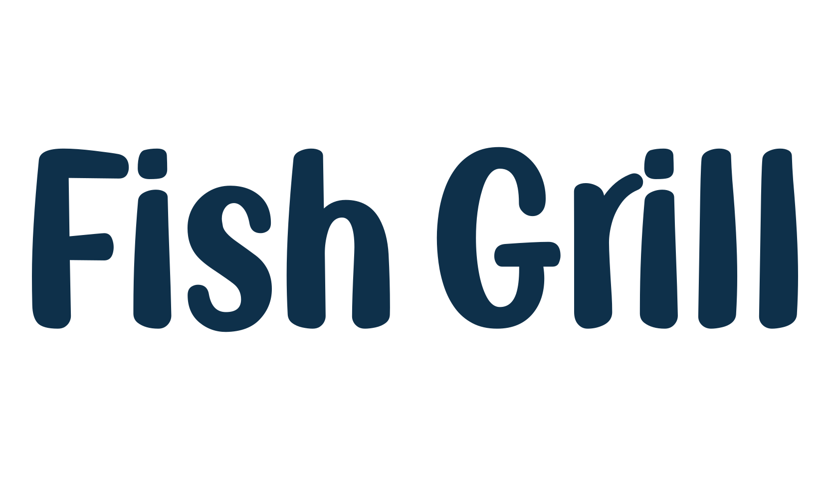 Fish Grill, fancy various decorative script calligraphy font preview