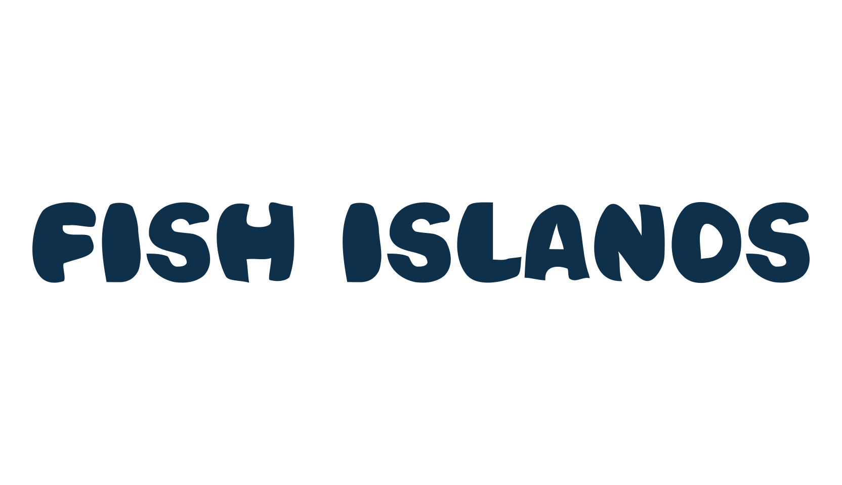 Fish Islands, cartoon font preview