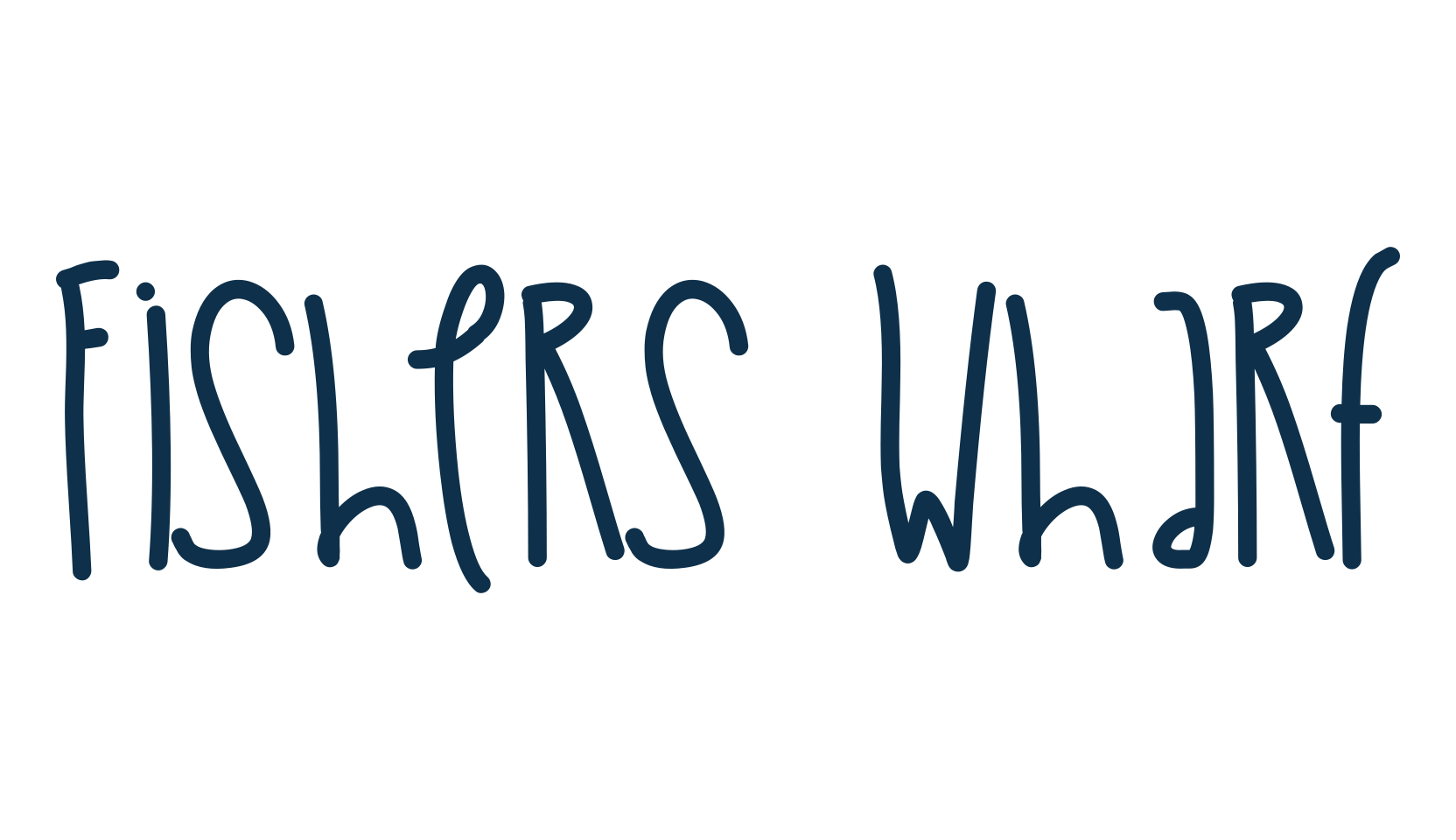 Fishers Wharf, script handwritten fancy decorative calligraphy font preview