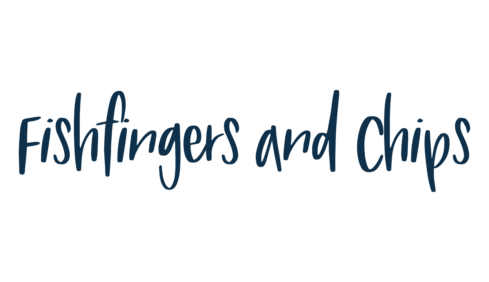 Fishfingers and Chips, fancy various decorative script calligraphy font preview