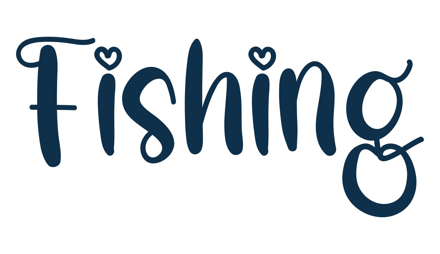 Fishing, display market font preview