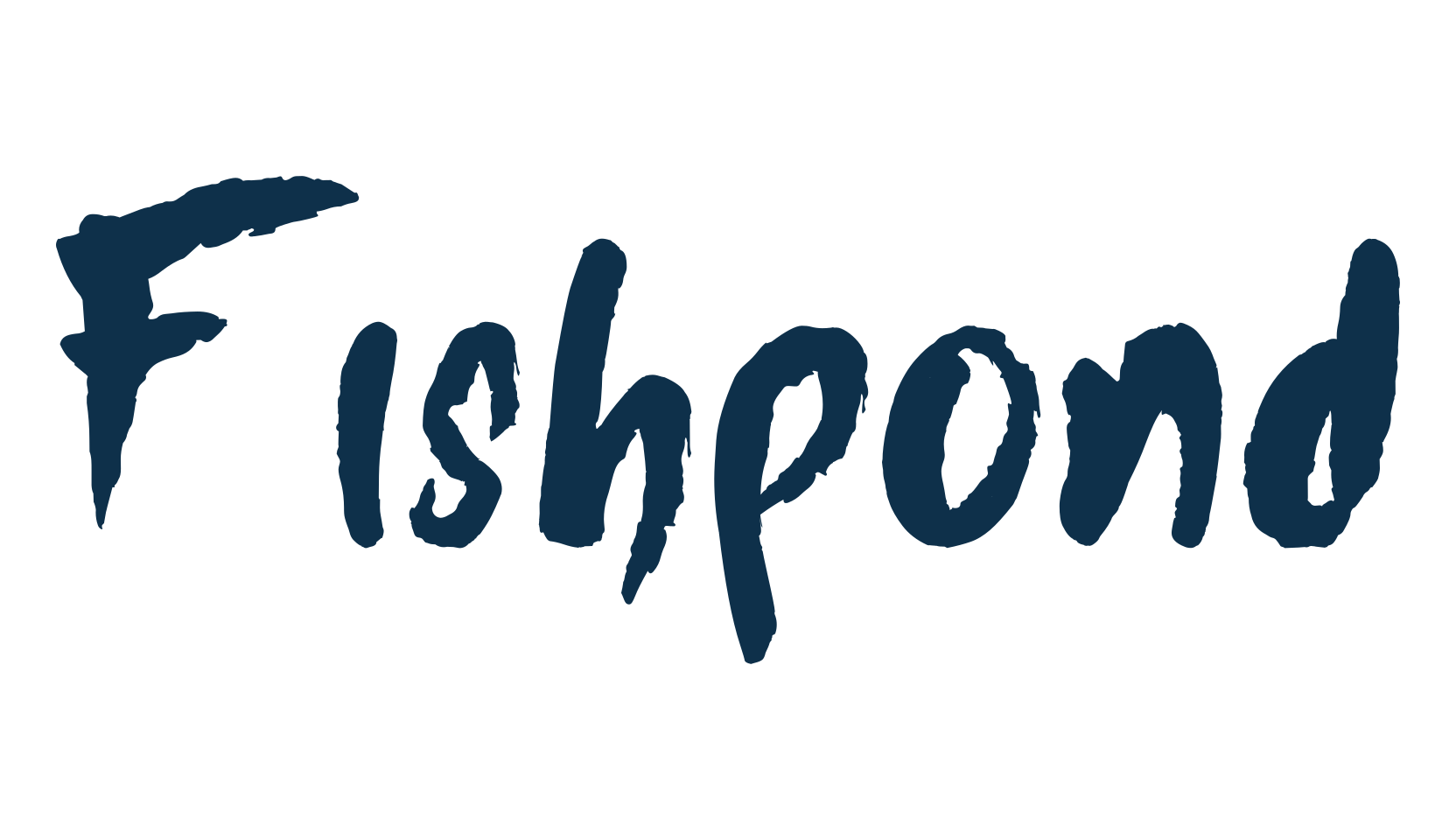 Fishpond, brush font preview
