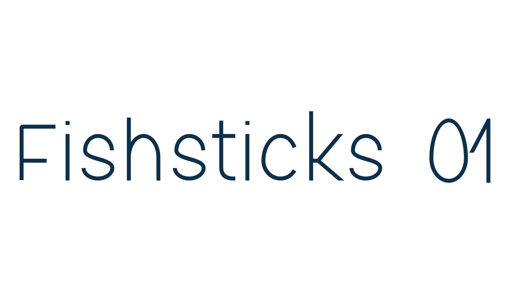 Fishsticks 01, fancy various decorative font preview