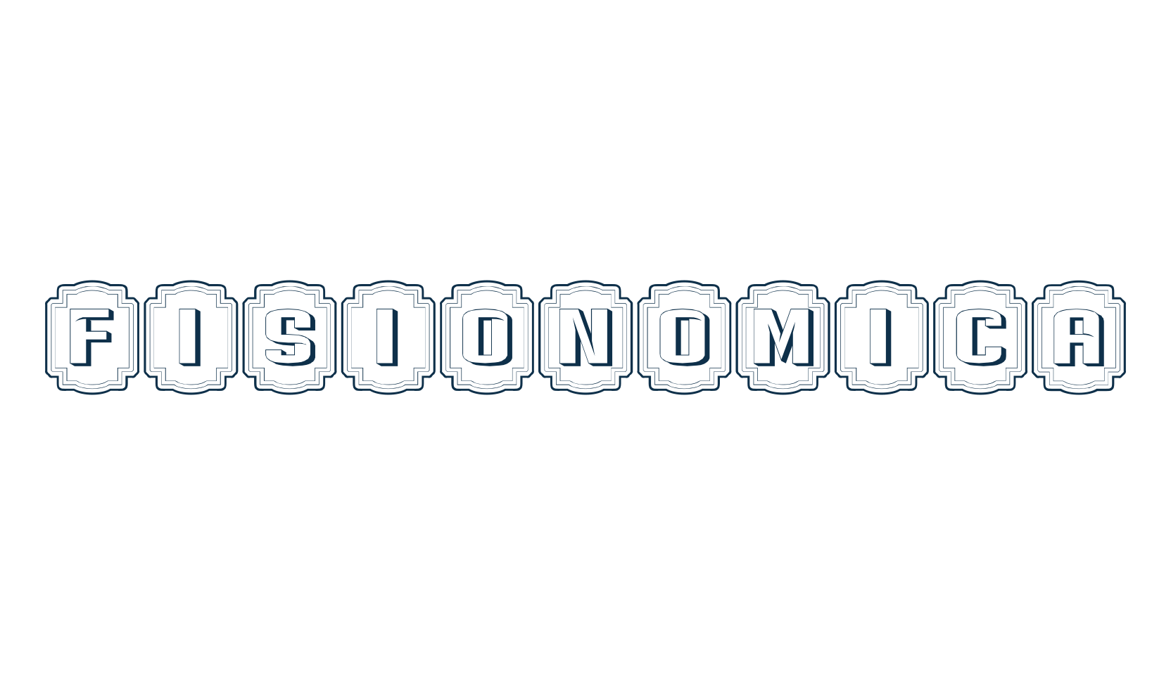 Fisionomica, initials font preview