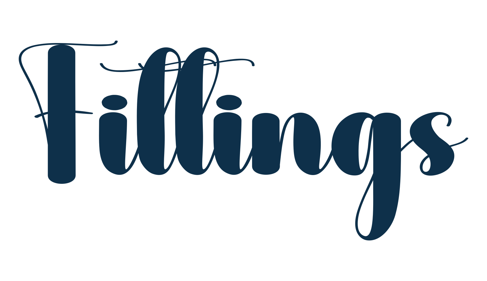 Fittings, fancy decorative font preview