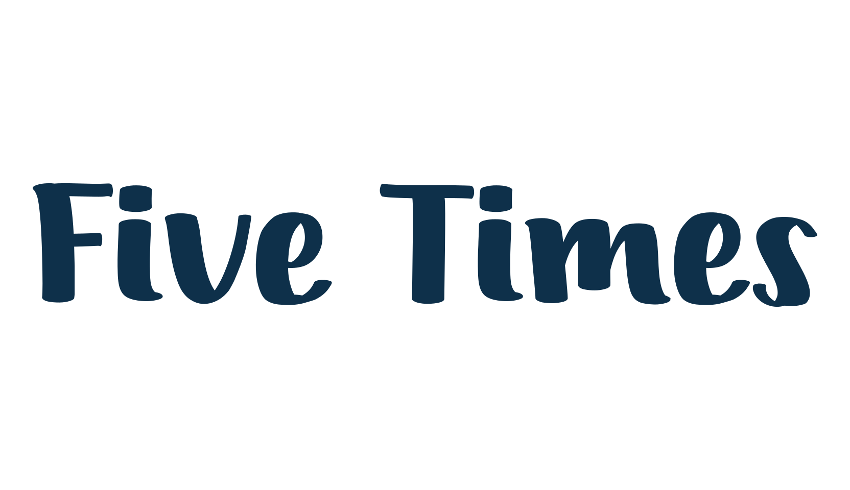 Five Times, fancy cartoon decorative comic font preview