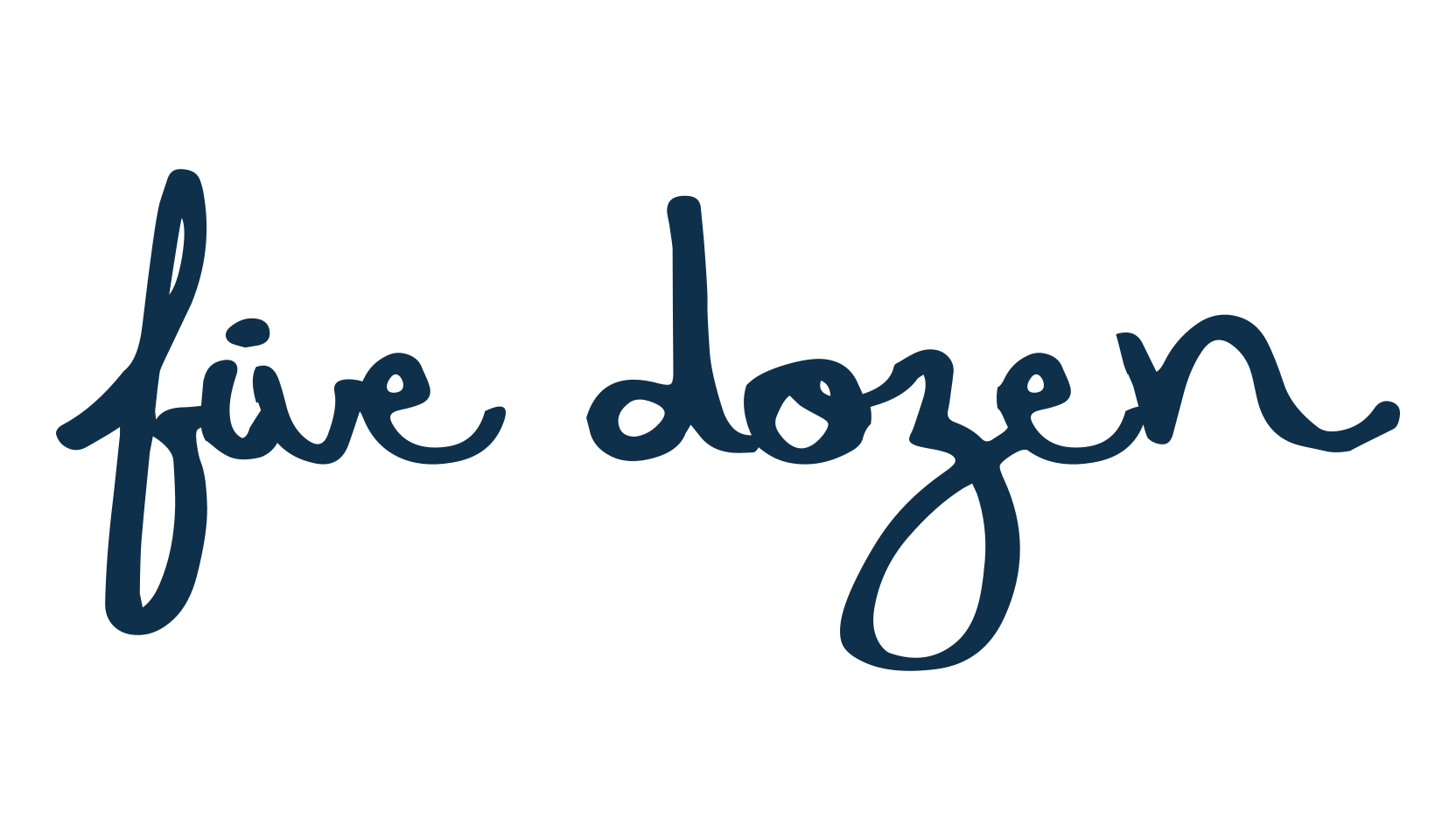 Five Dozen, handwriting font preview