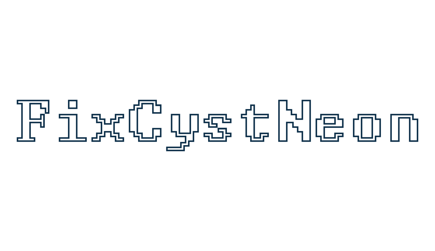 FixCystNeon, lcd font preview