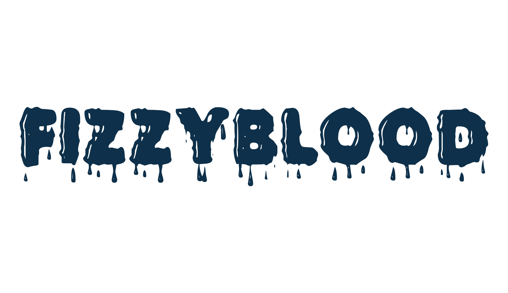 Fizzyblood, halloween font preview