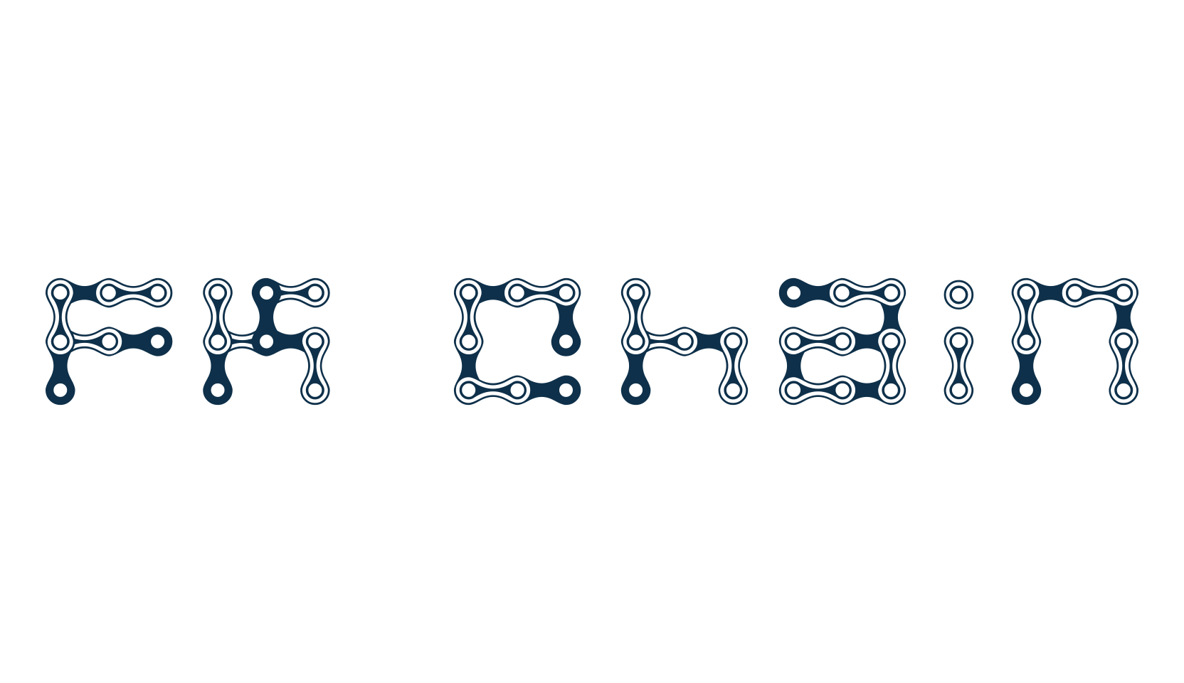 FK Chain, decorative font preview