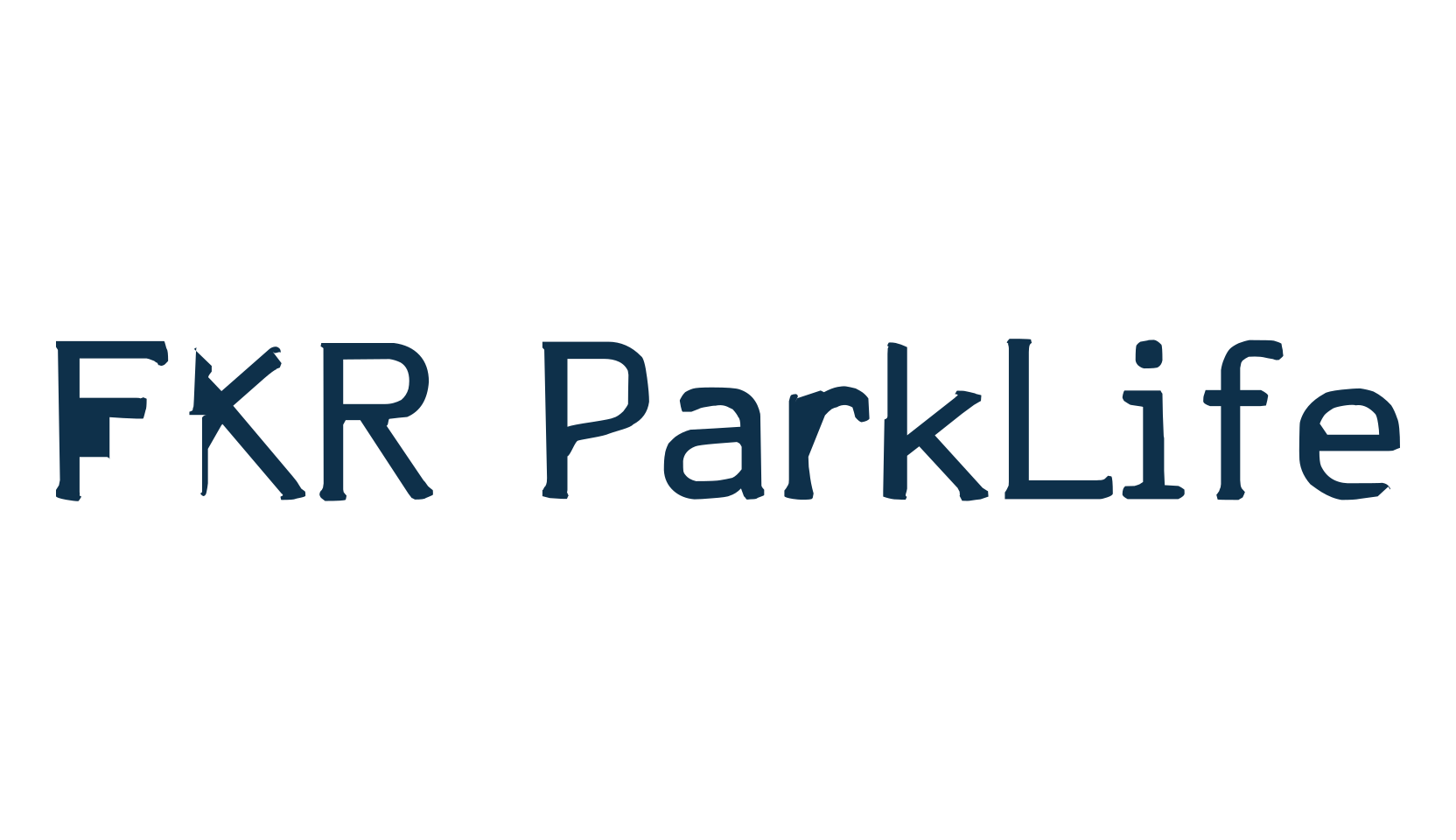 FKR ParkLife, fancy eroded decorative font preview