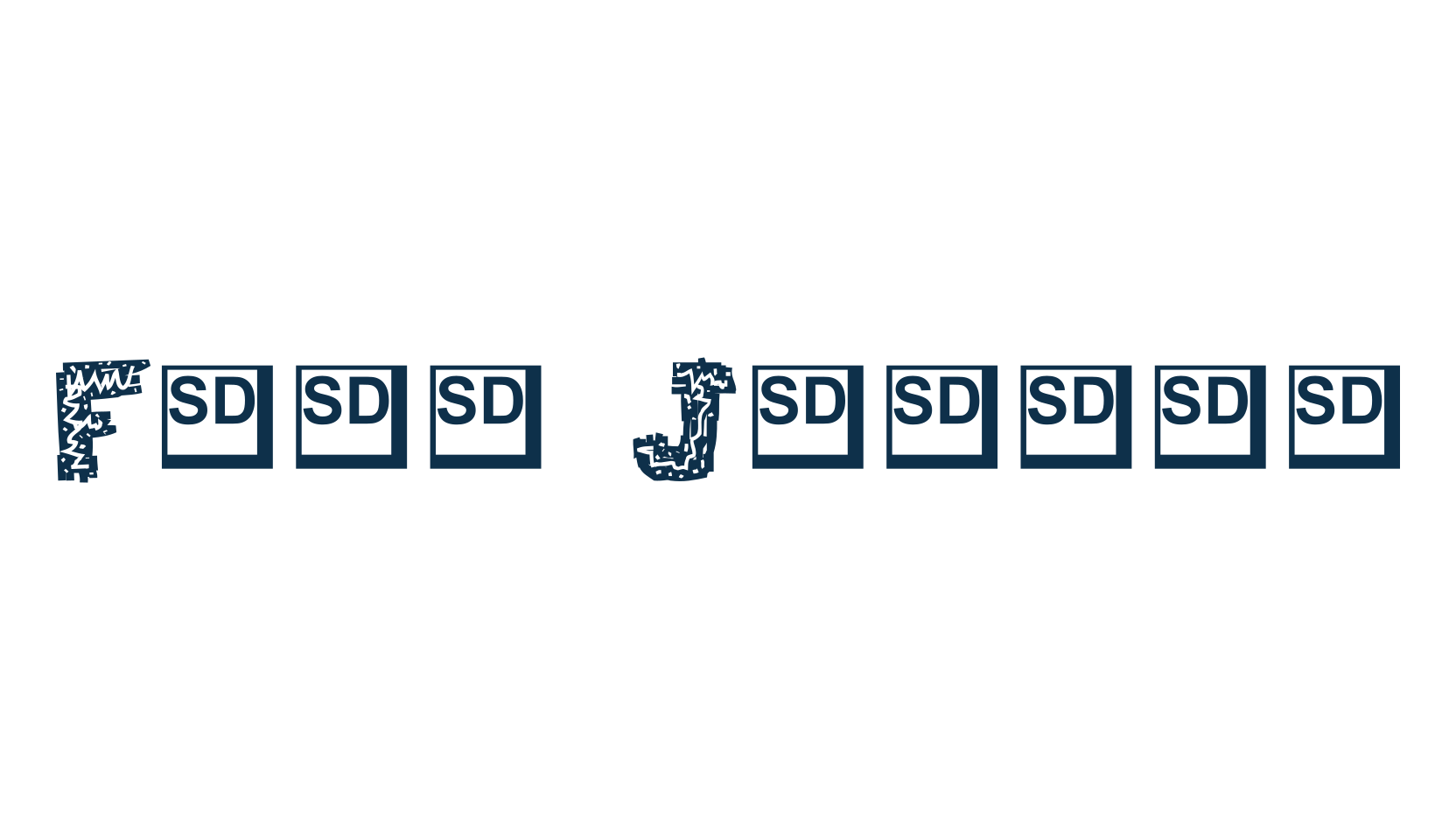 Flak Jacket, mexican font preview