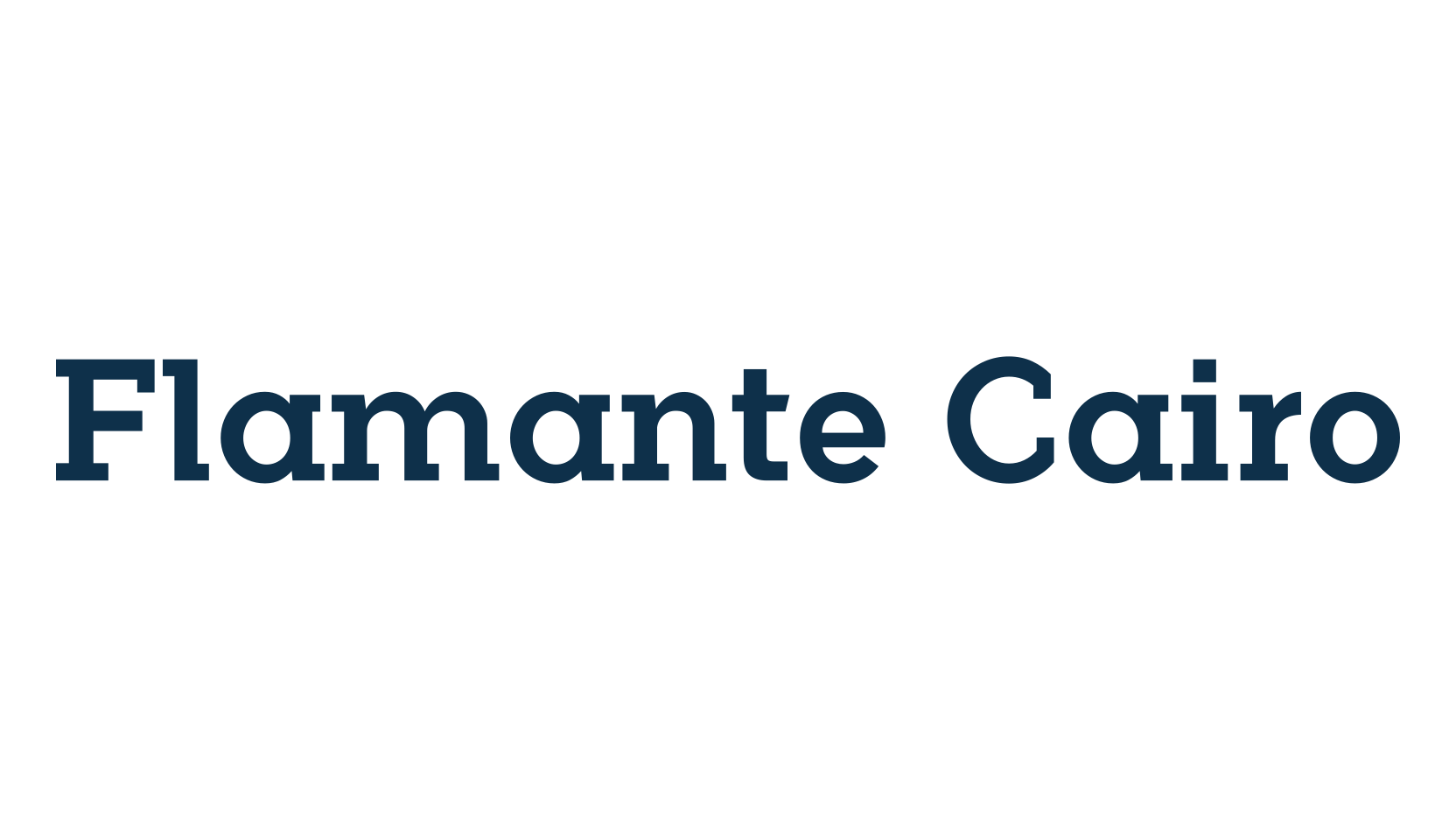Flamante Cairo, basic serif font preview