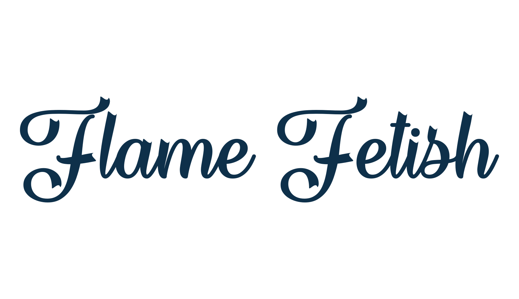Flame Fetish, old school font preview