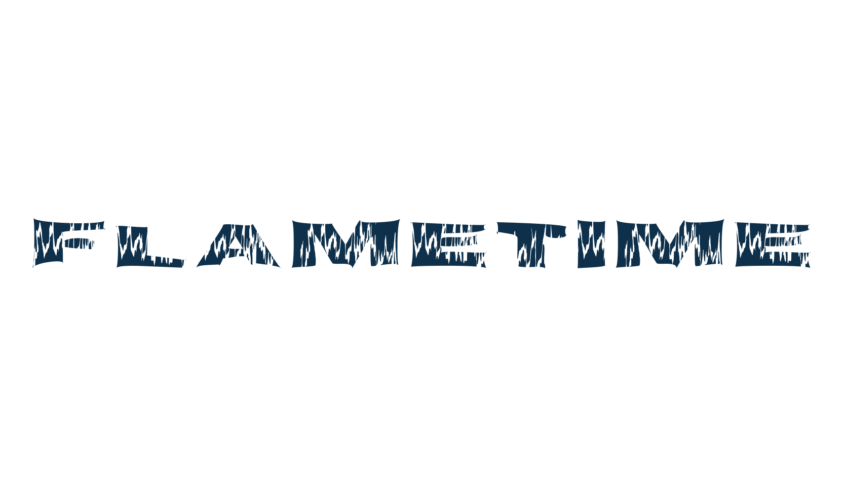 FlameTime, fancy fire, ice decorative font preview
