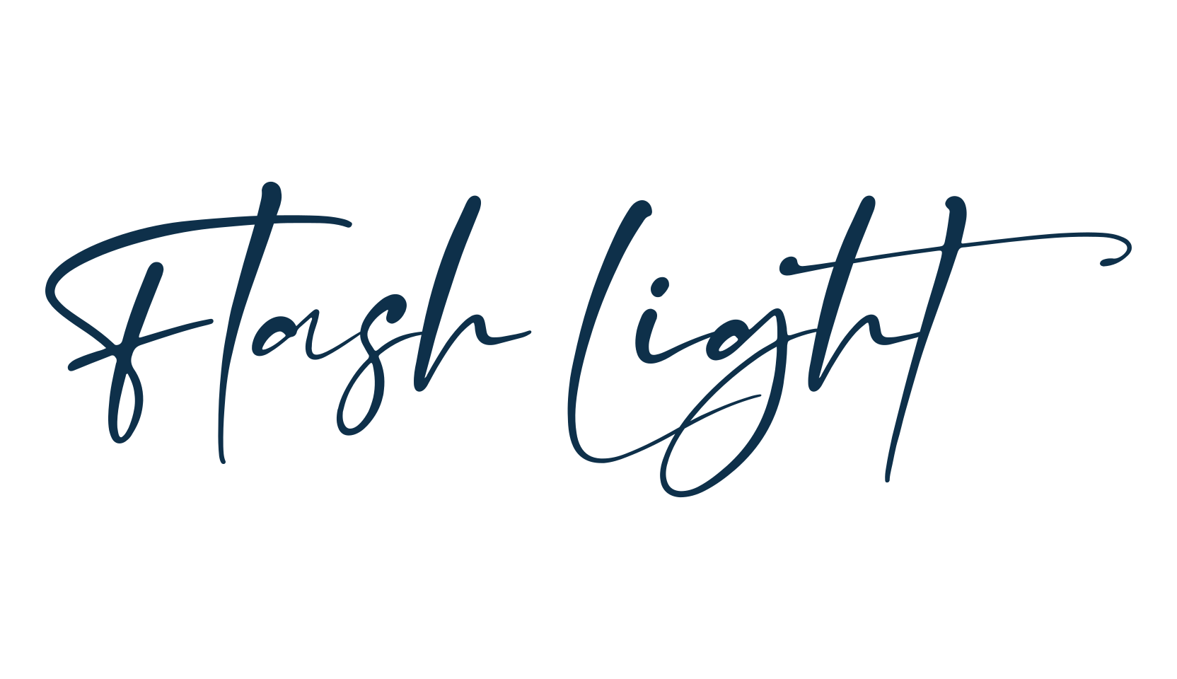 Flash Light, handwriting font preview